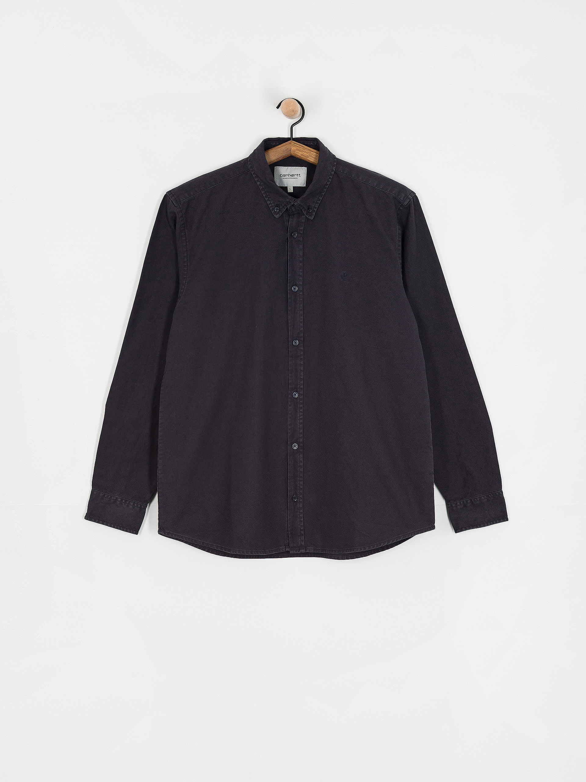 ★ドイツ発*carhartt WIP*新作*Madison Fine Cord シャツ/WAX★ Carhartt WIP Madison Cord Shirt - black (black/wax)