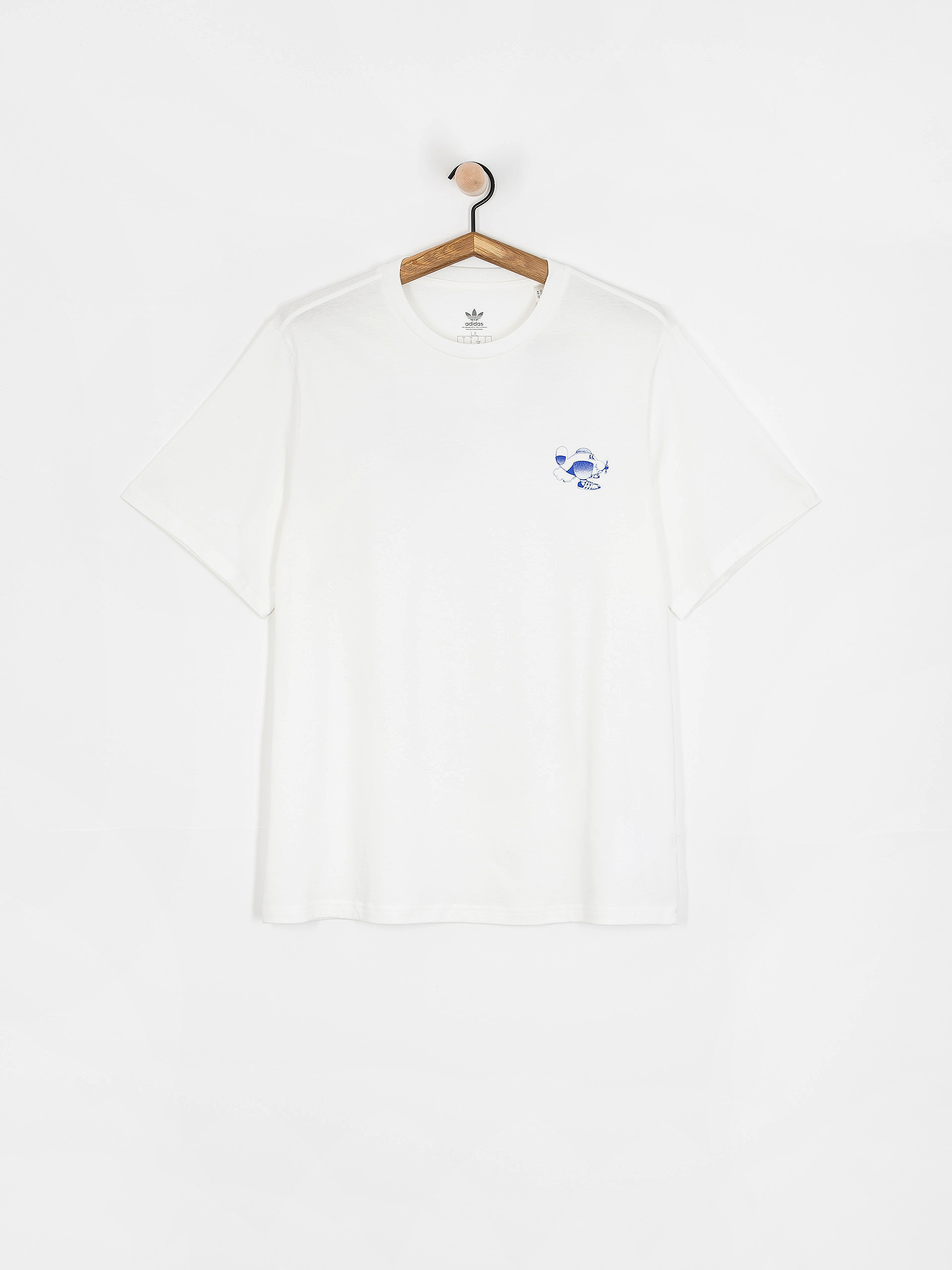 adidas T-Shirt Dogplane (white/lucblu)