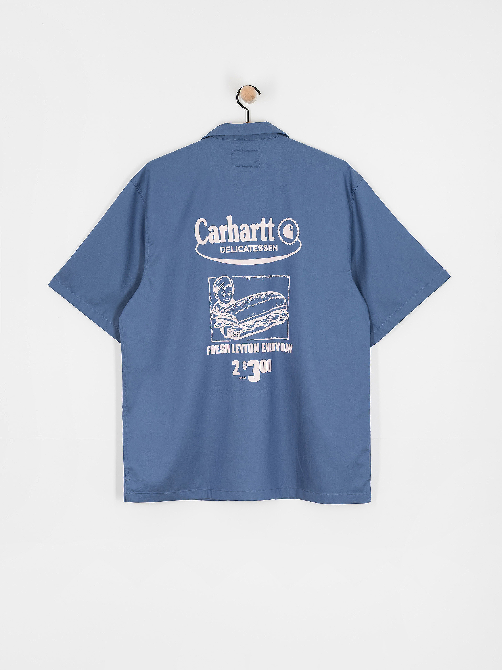 Carhartt WIP Hemd Deli (blue iris/air pink)