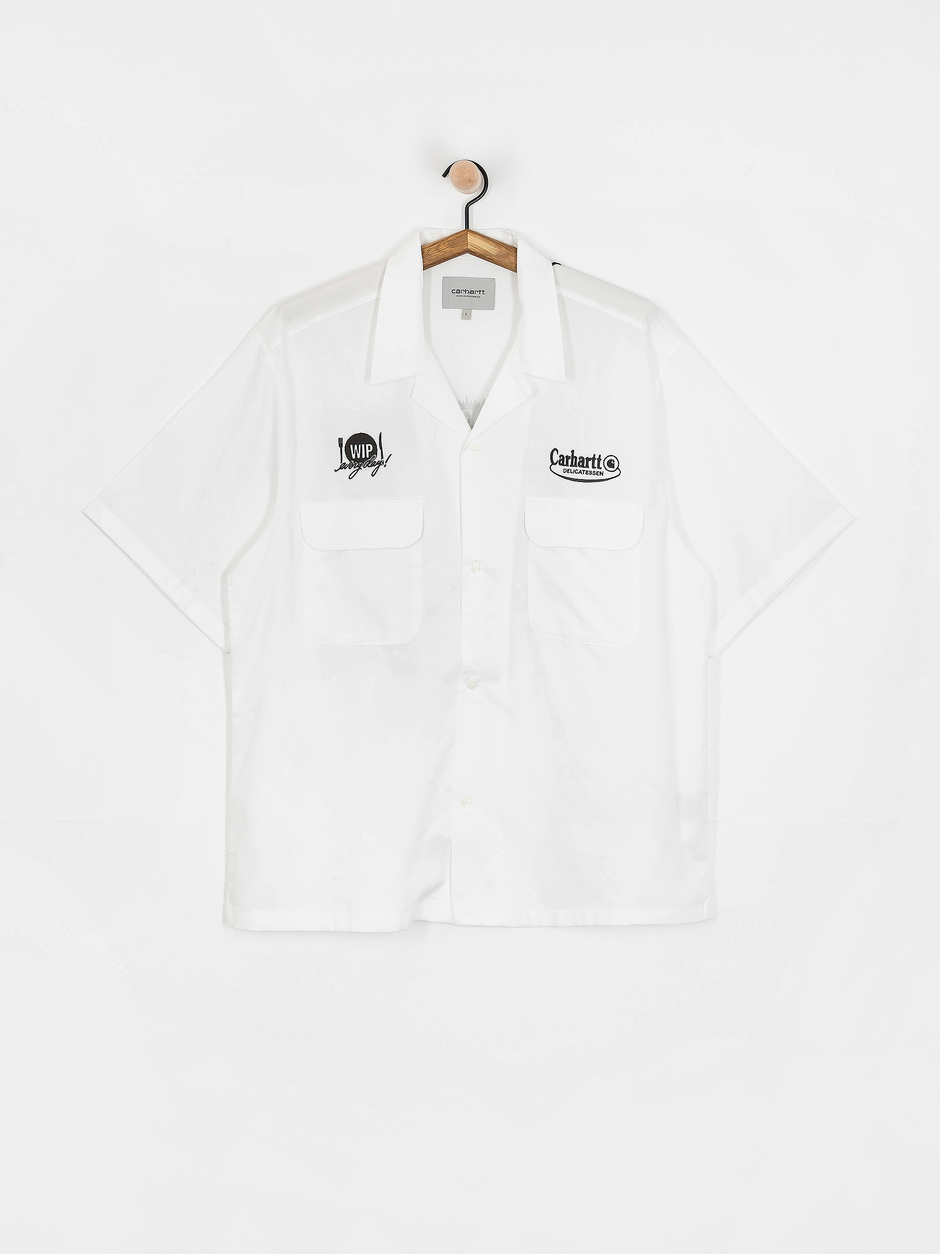 Carhartt WIP Hemd Deli (white/black)