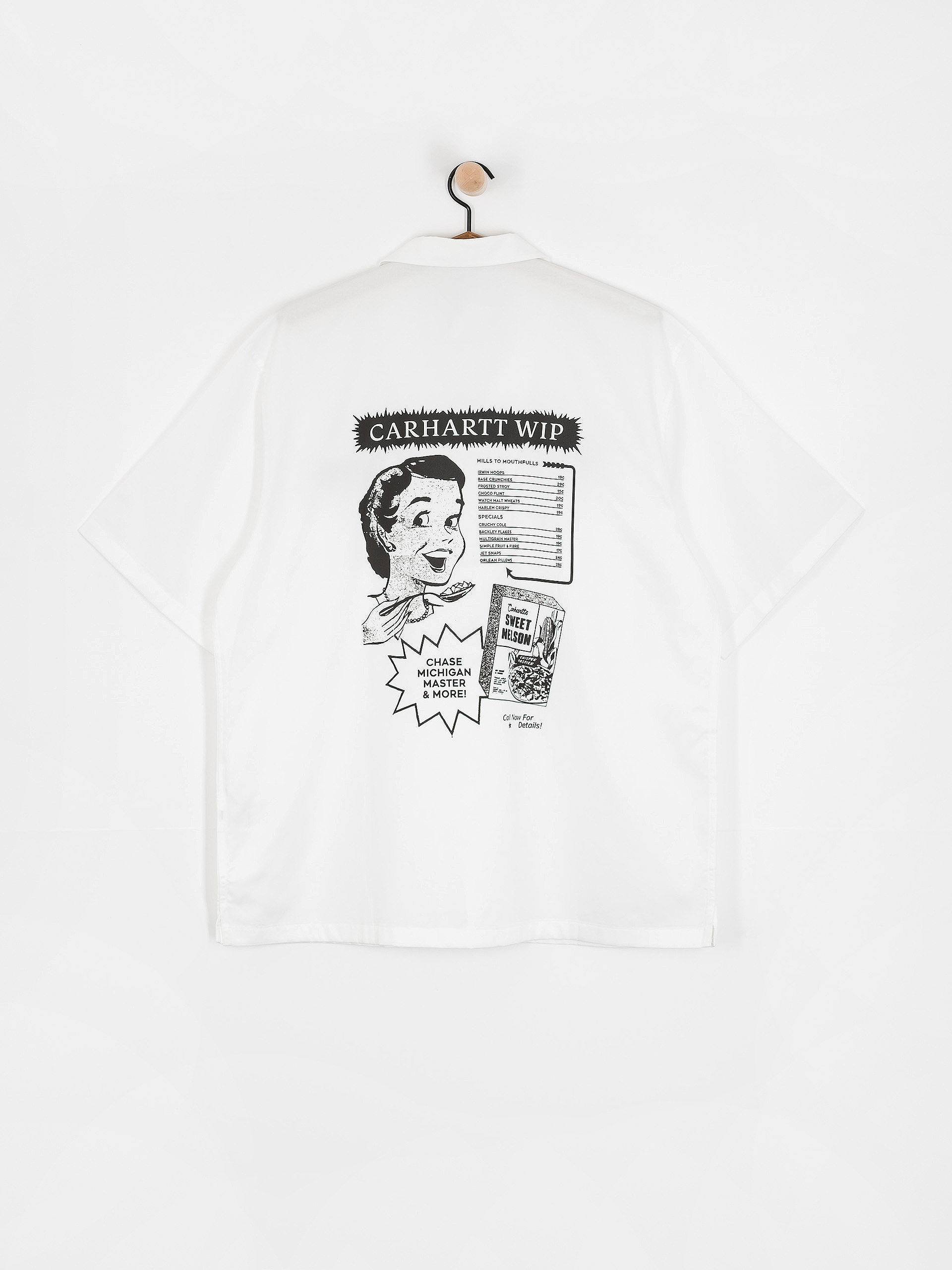 Carhartt WIP Hemd Deli (white/black)