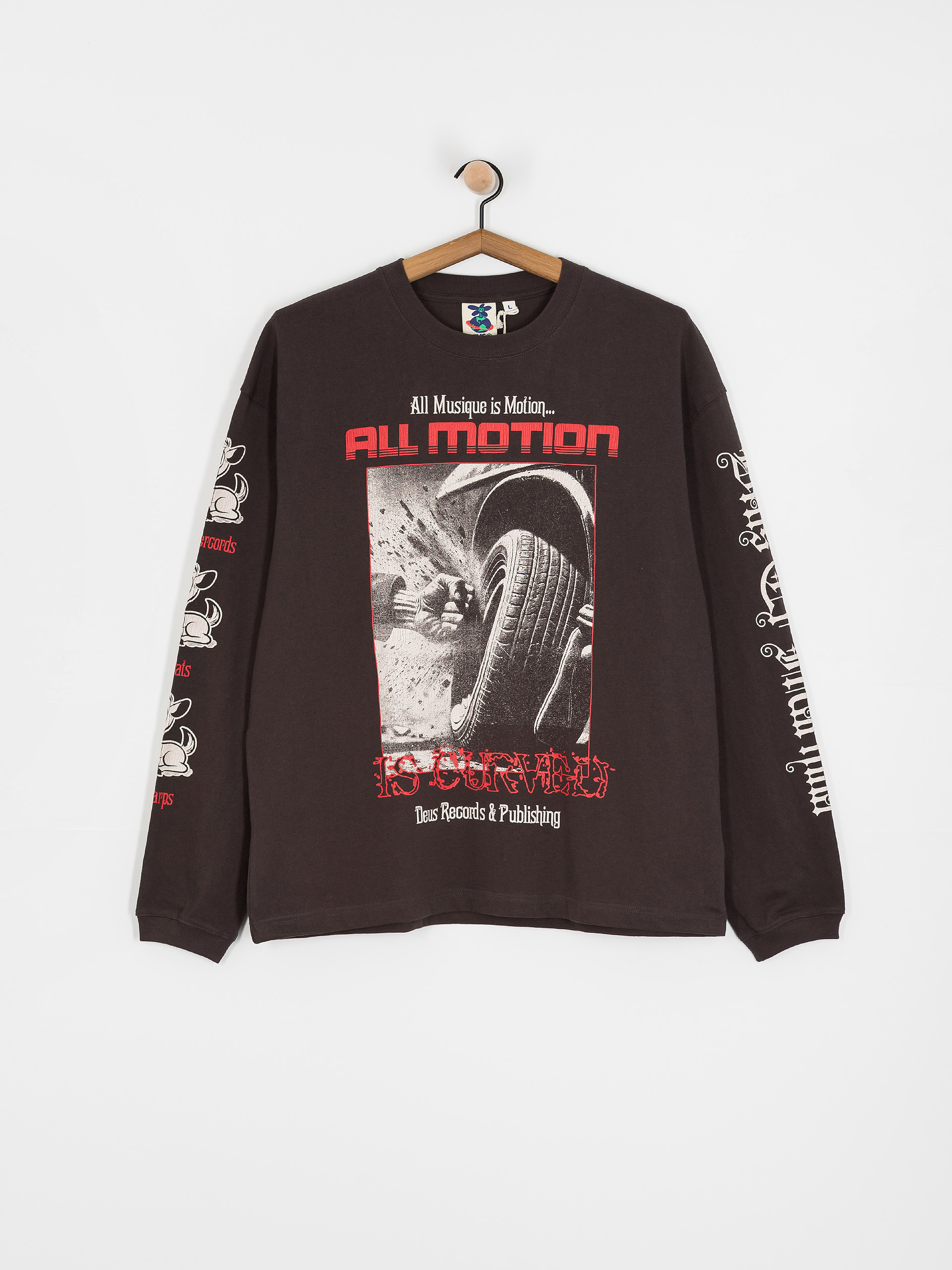 Deus Ex Machina Longsleeve Dancing Ghost - grey (anthracite)