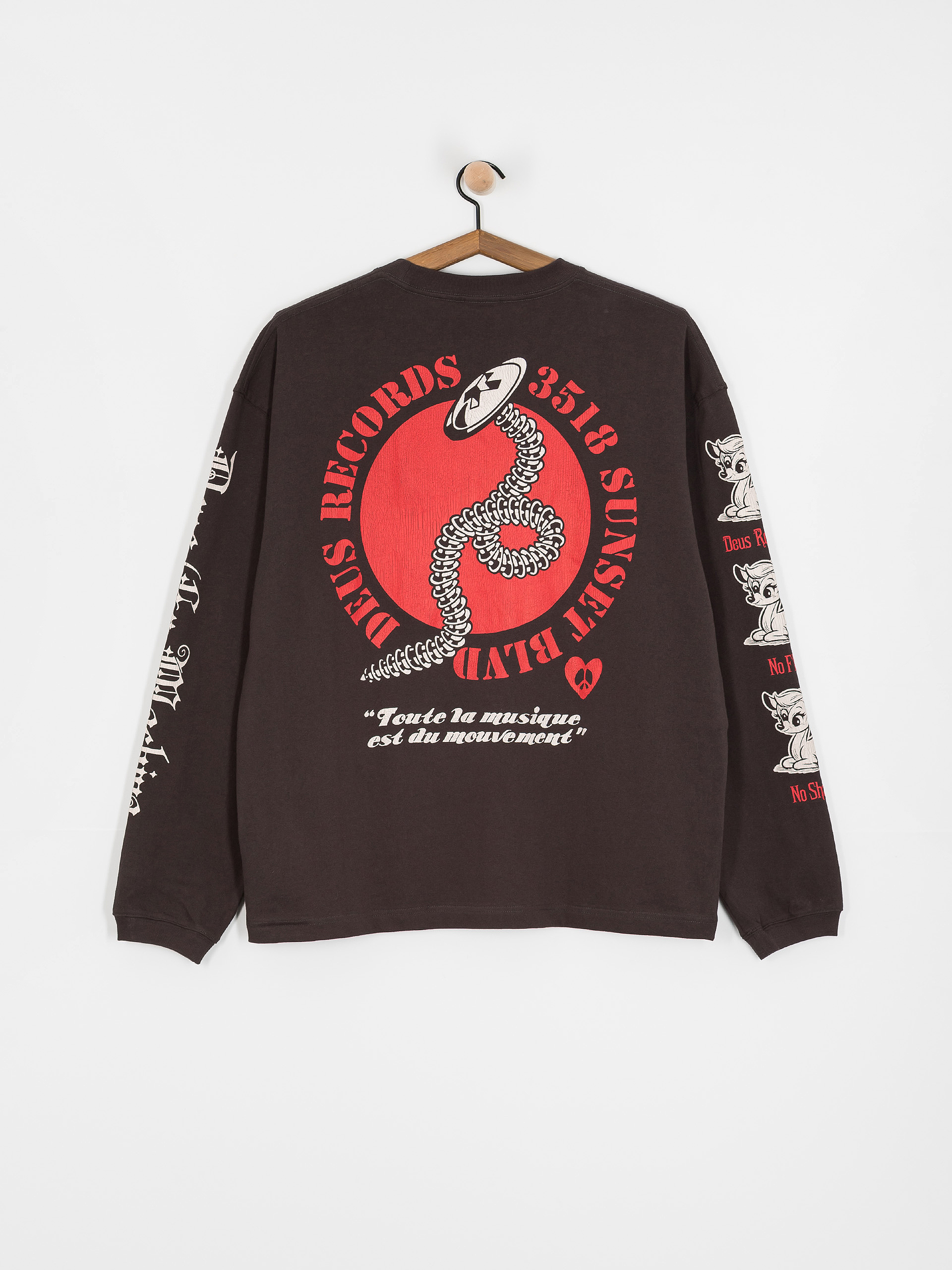 Deus Ex Machina Longsleeve Dancing Ghost (anthracite)