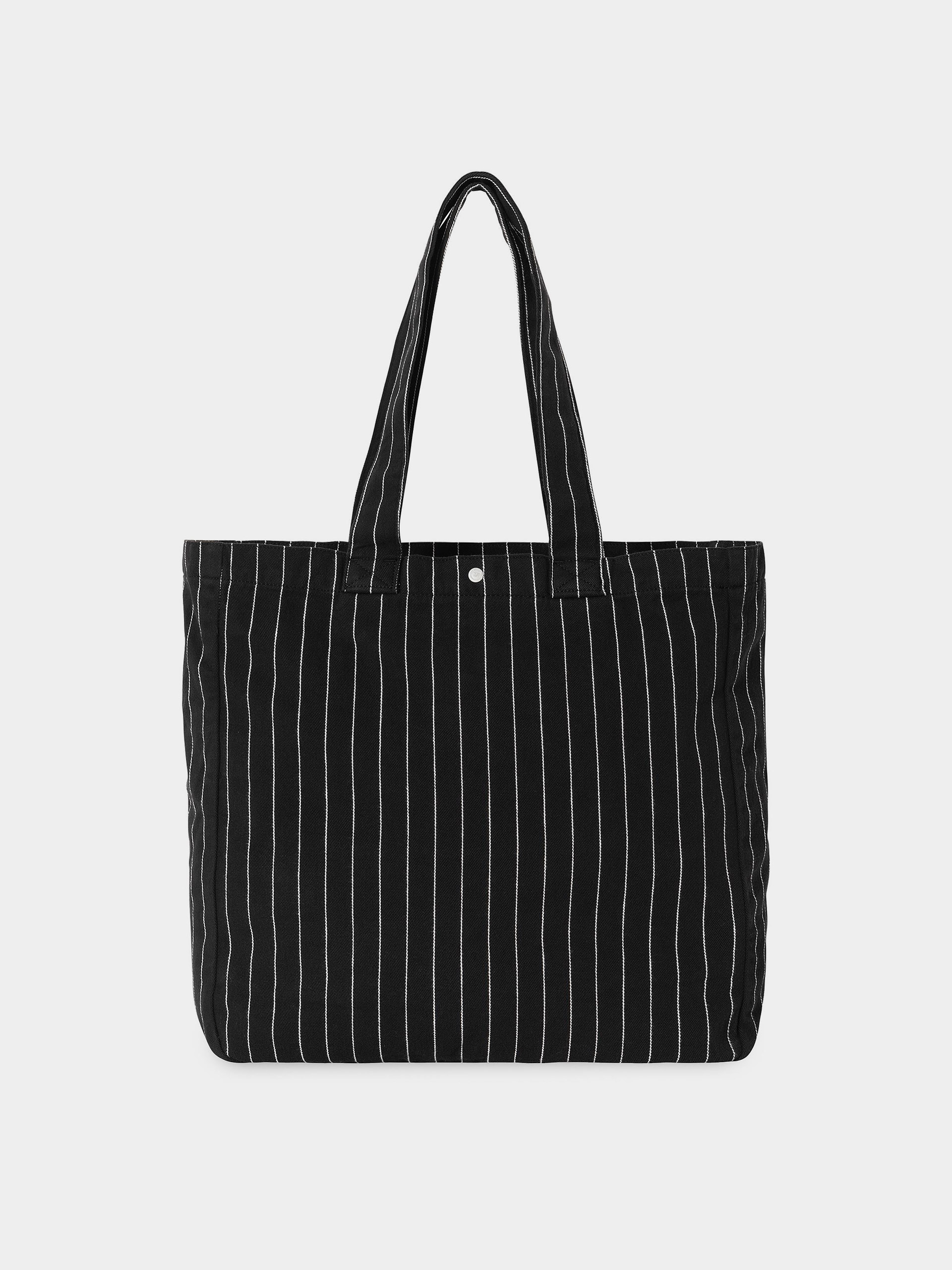Carhartt WIP Hendry Tote Bag - black (seaton stripe/black/wax)