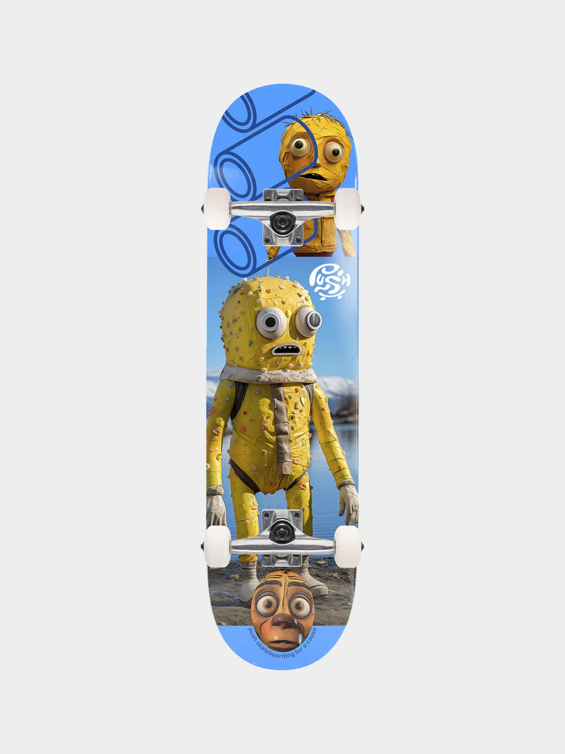 Push Skateboard Yellow Man Fp (blue)