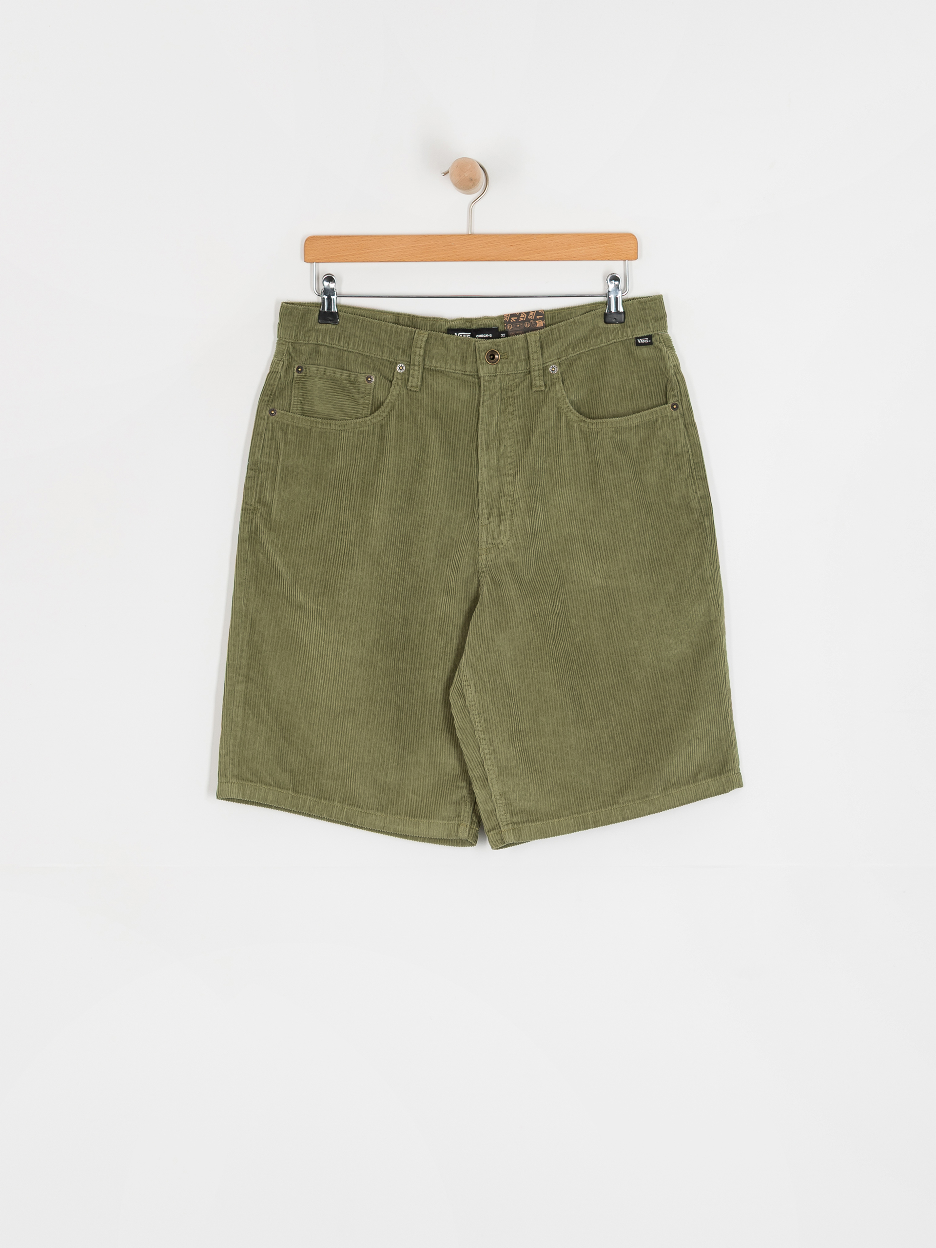 Vans Check 5 Loose Corduroy Shorts (loden green)