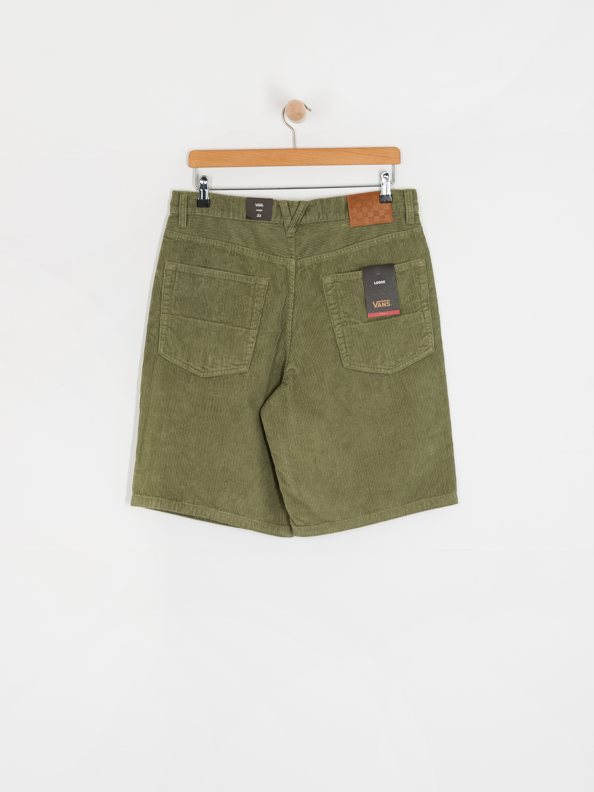 Vans Check 5 Loose Corduroy Shorts (loden green)