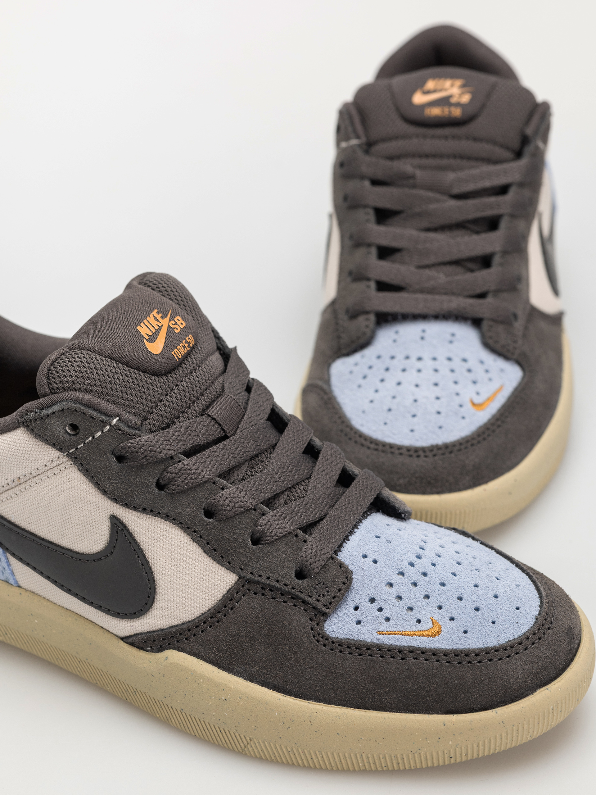 Nike SB Force 58 Schuhe (lt orewood brn/medium ash psychic blue)