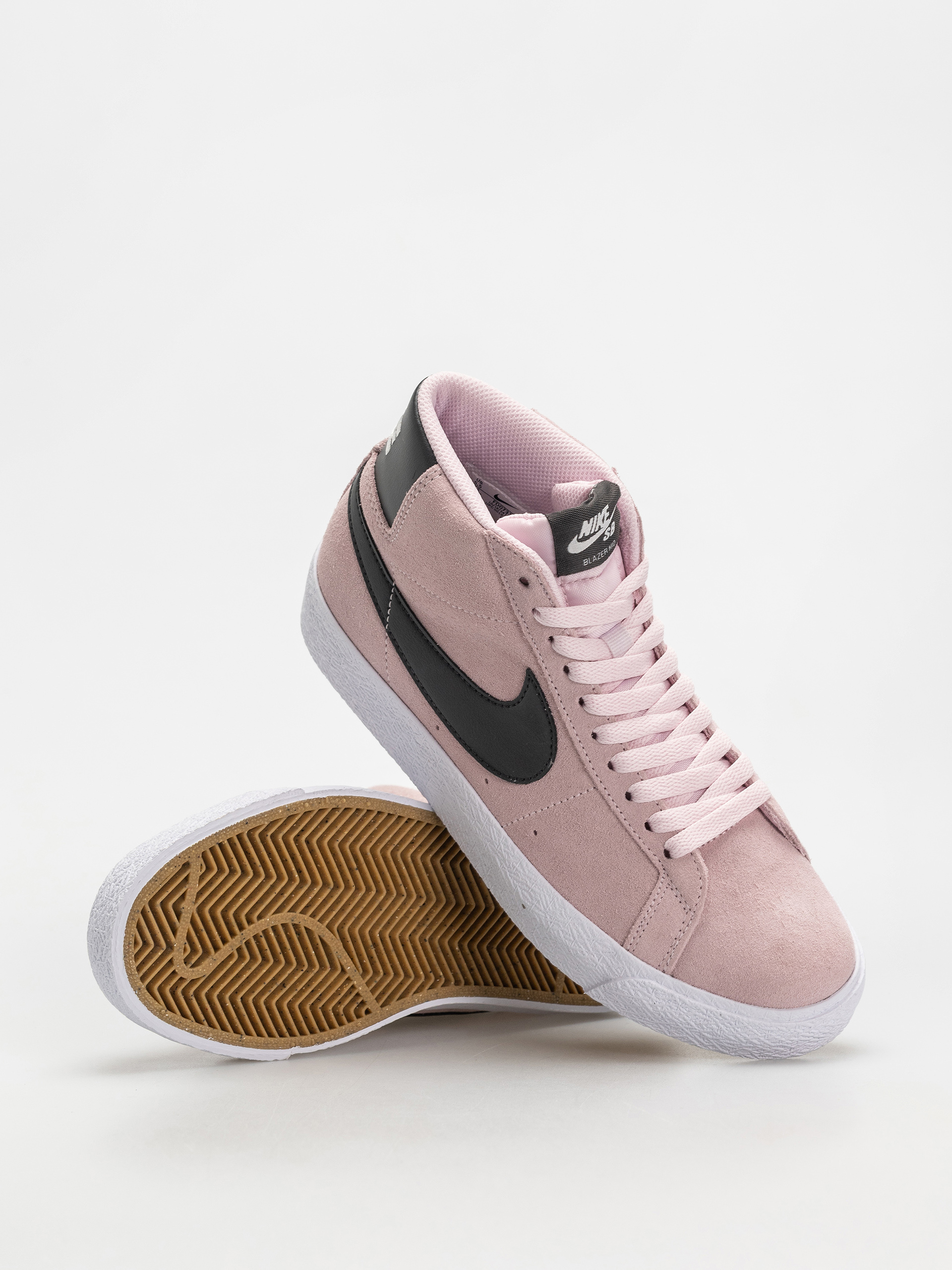 Nike SB Zoom Blazer Mid Shoes (pink foam/anthracite white gum yellow)