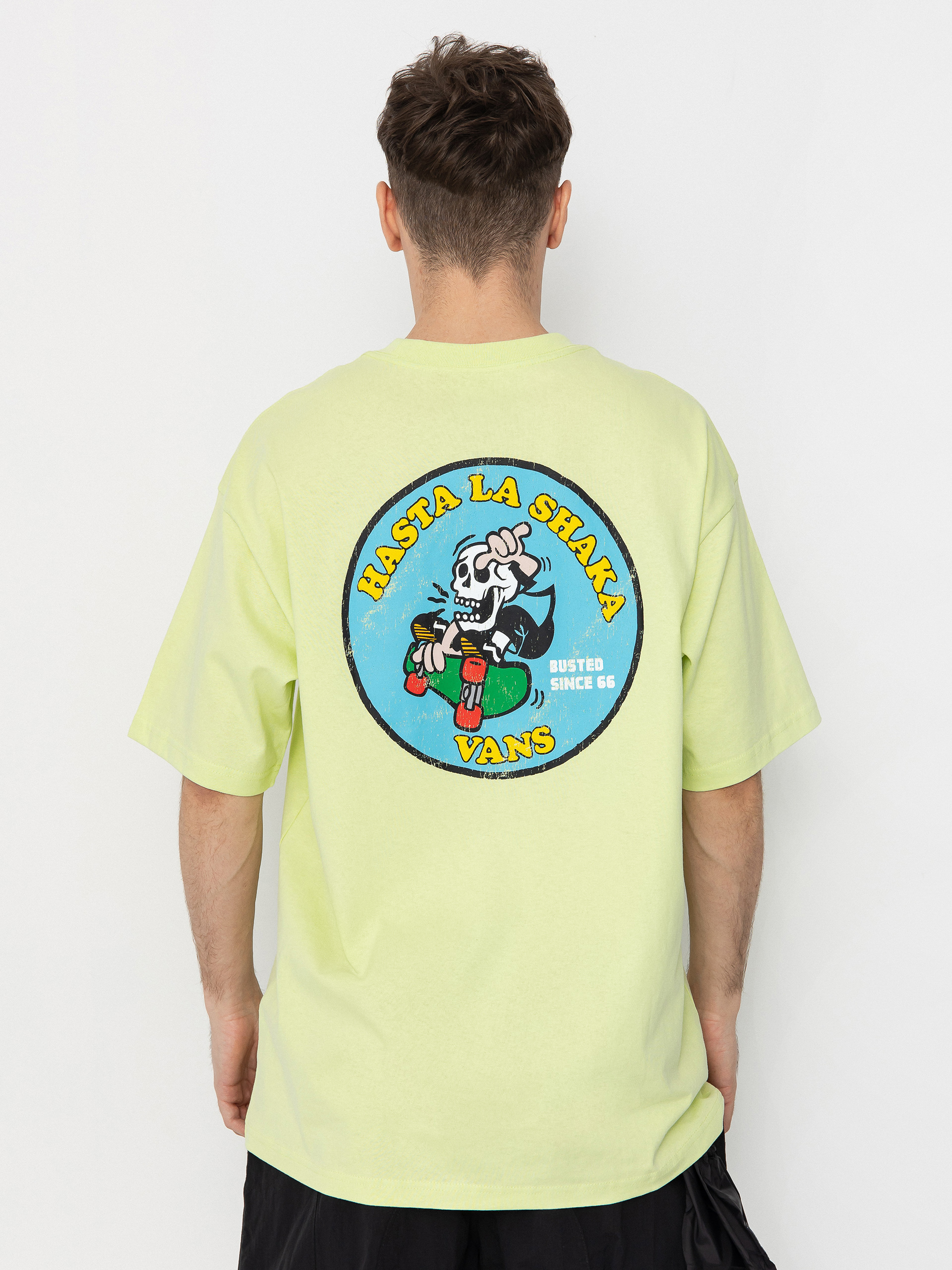 Vans Skull La Shaka Loose T-Shirt (shadow lime)
