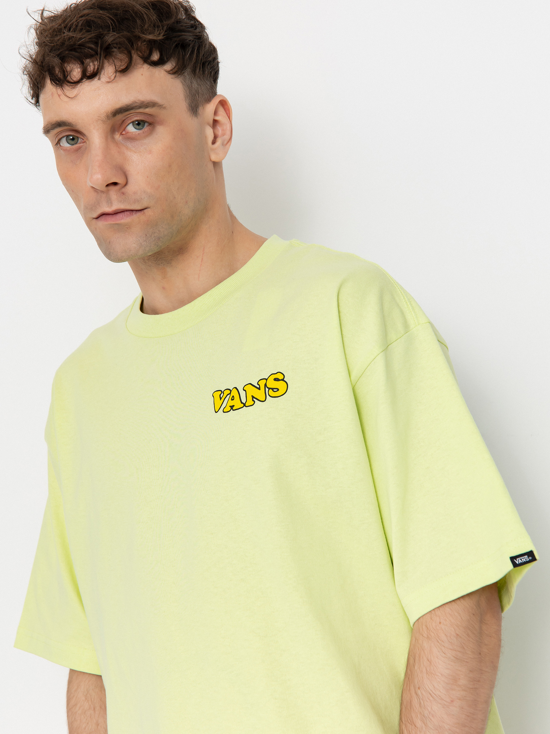 Vans Skull La Shaka Loose T-Shirt (shadow lime)