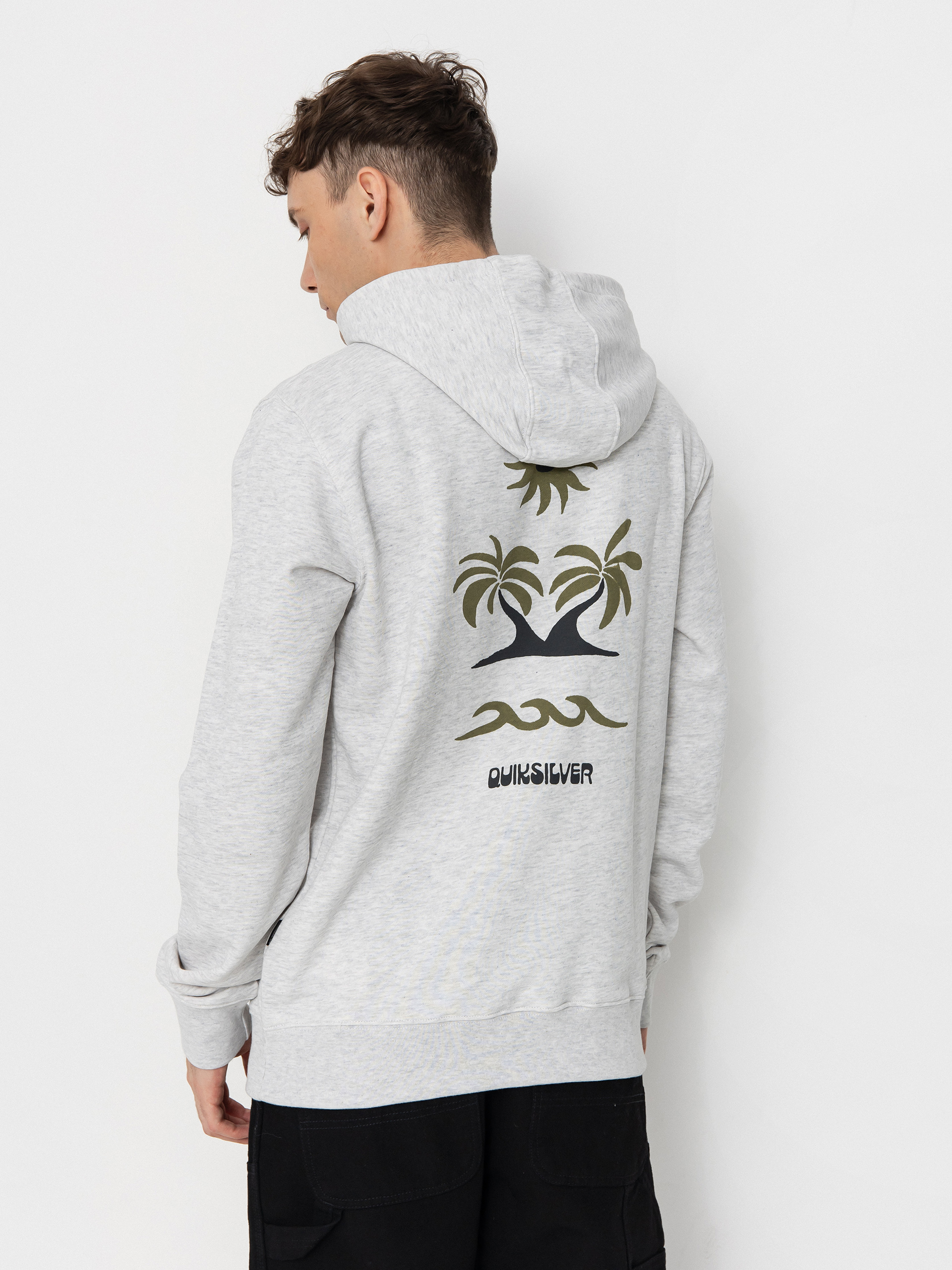 Quiksilver Hoodie Graphic Mix HD (white marble heather)