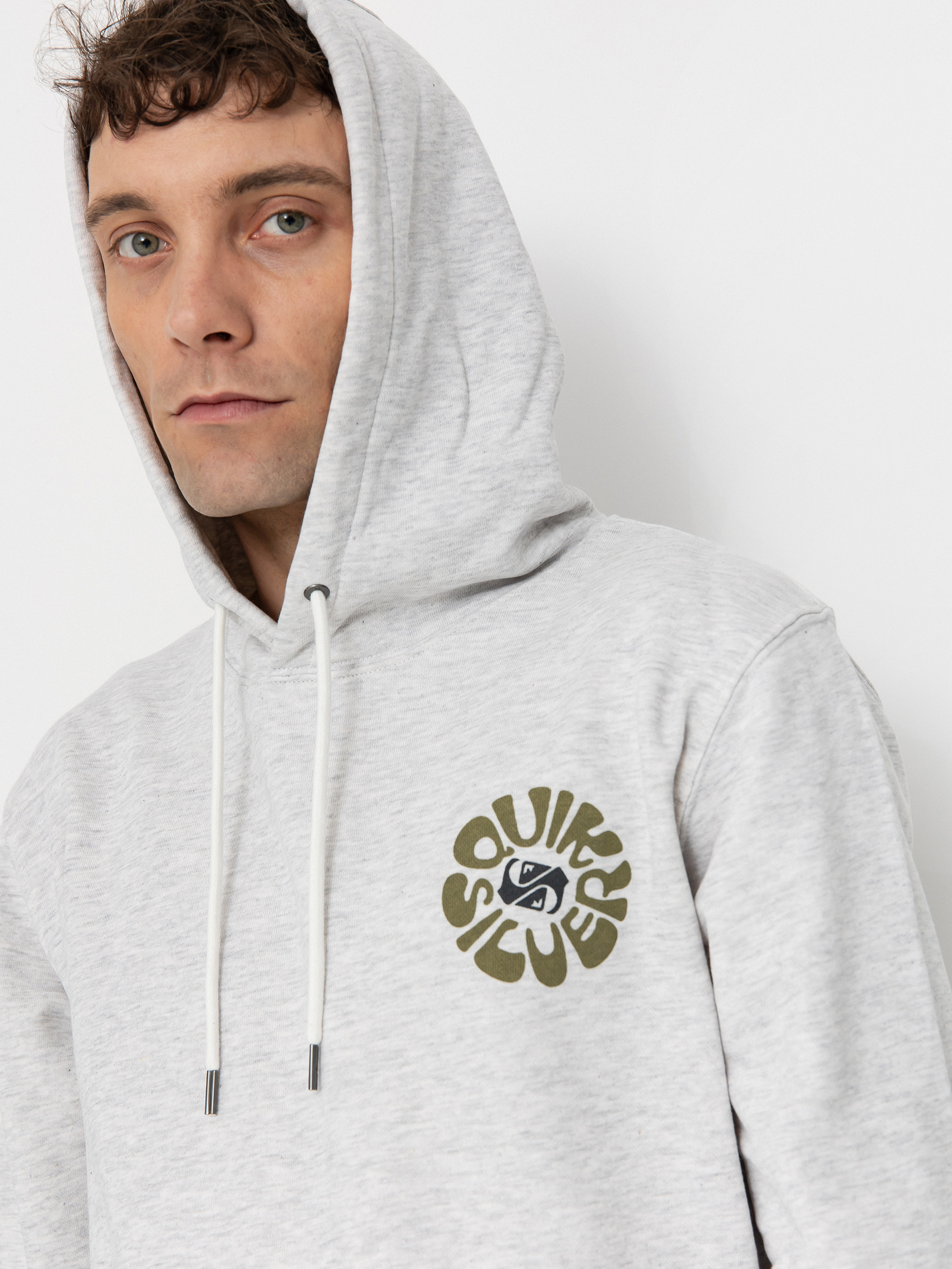 Quiksilver Hoodie Graphic Mix HD (white marble heather)