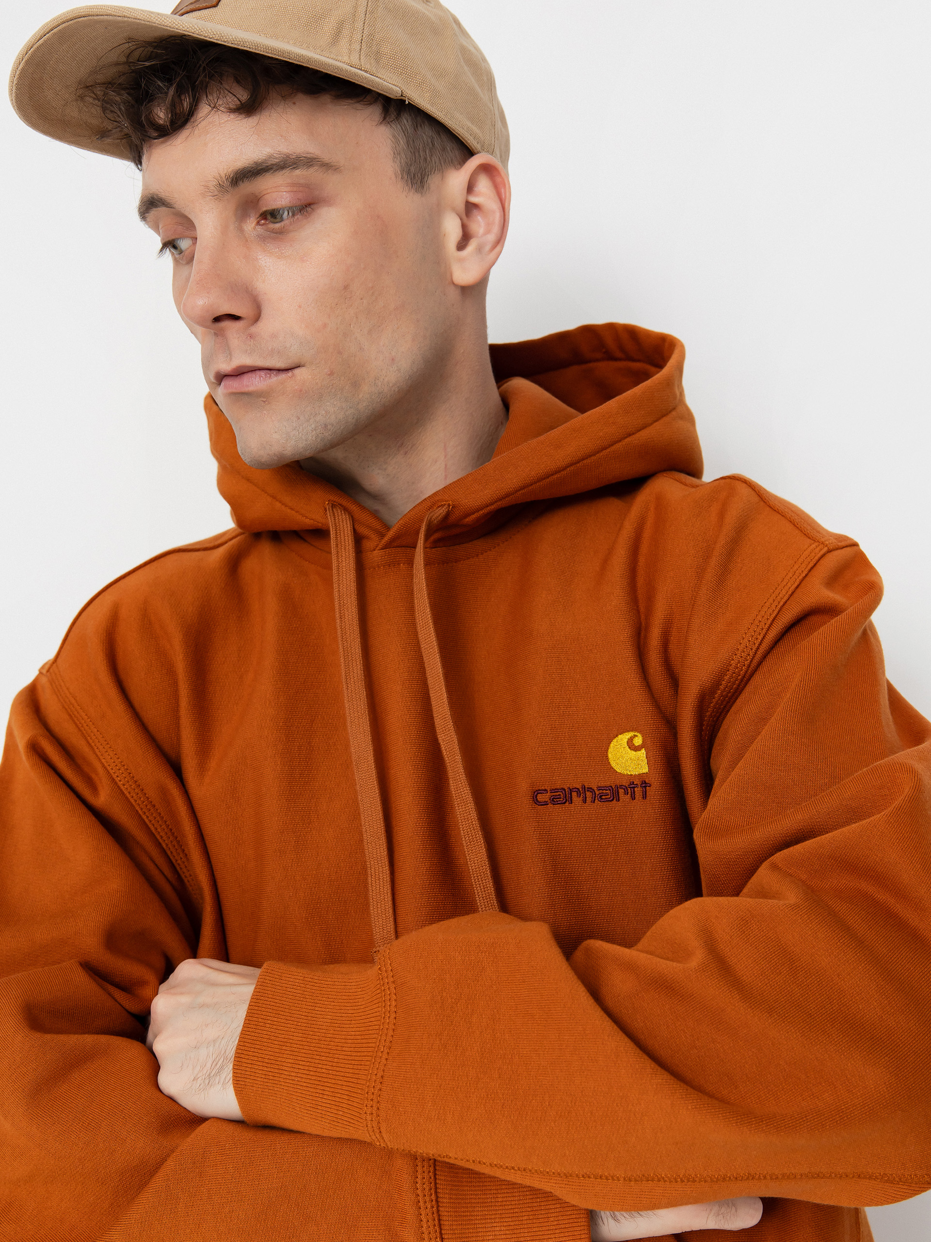 Carhartt WIP American Script HD Hoodie (sienna)