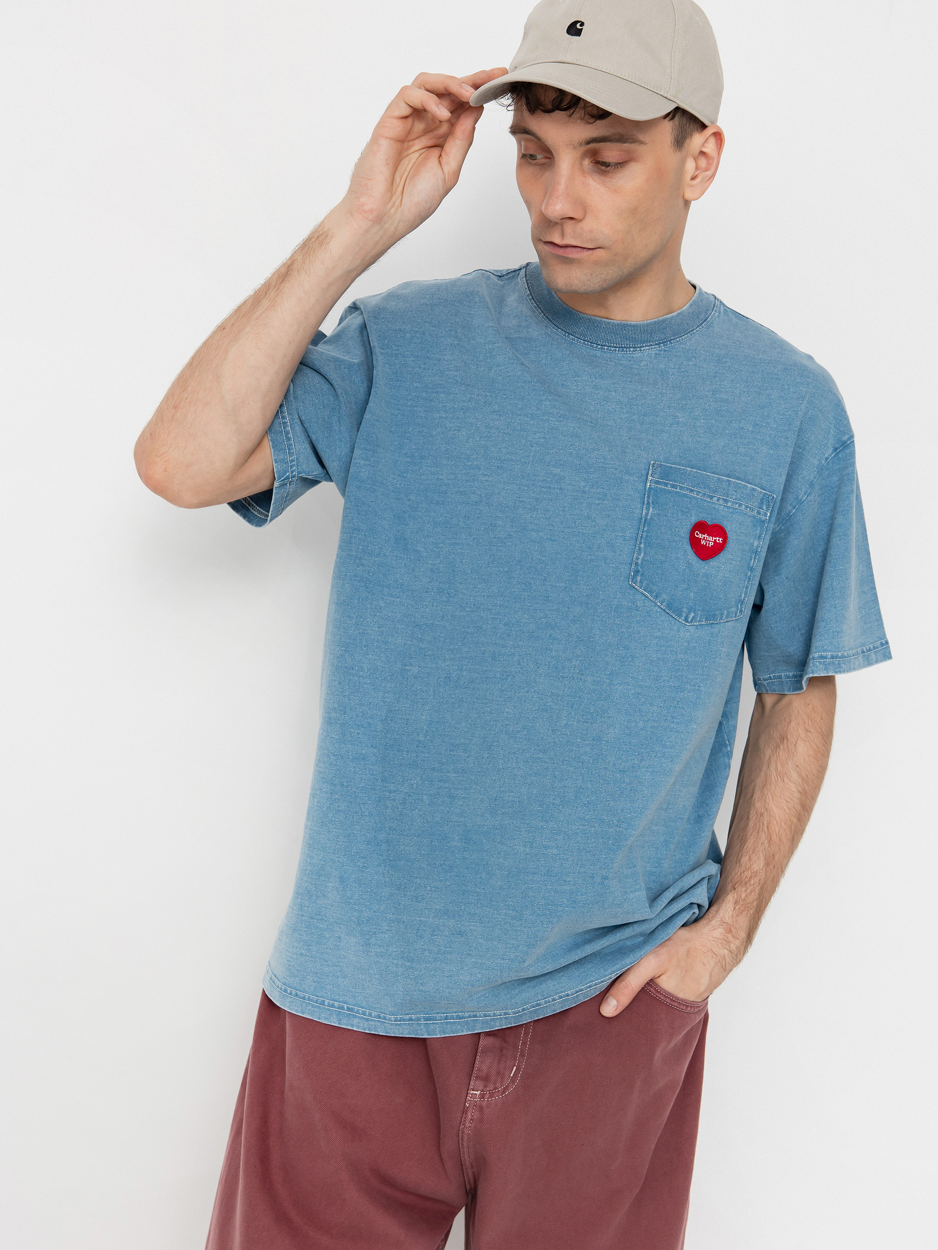 Carhartt WIP T-Shirt Ingo Pocket - blue (light blue)