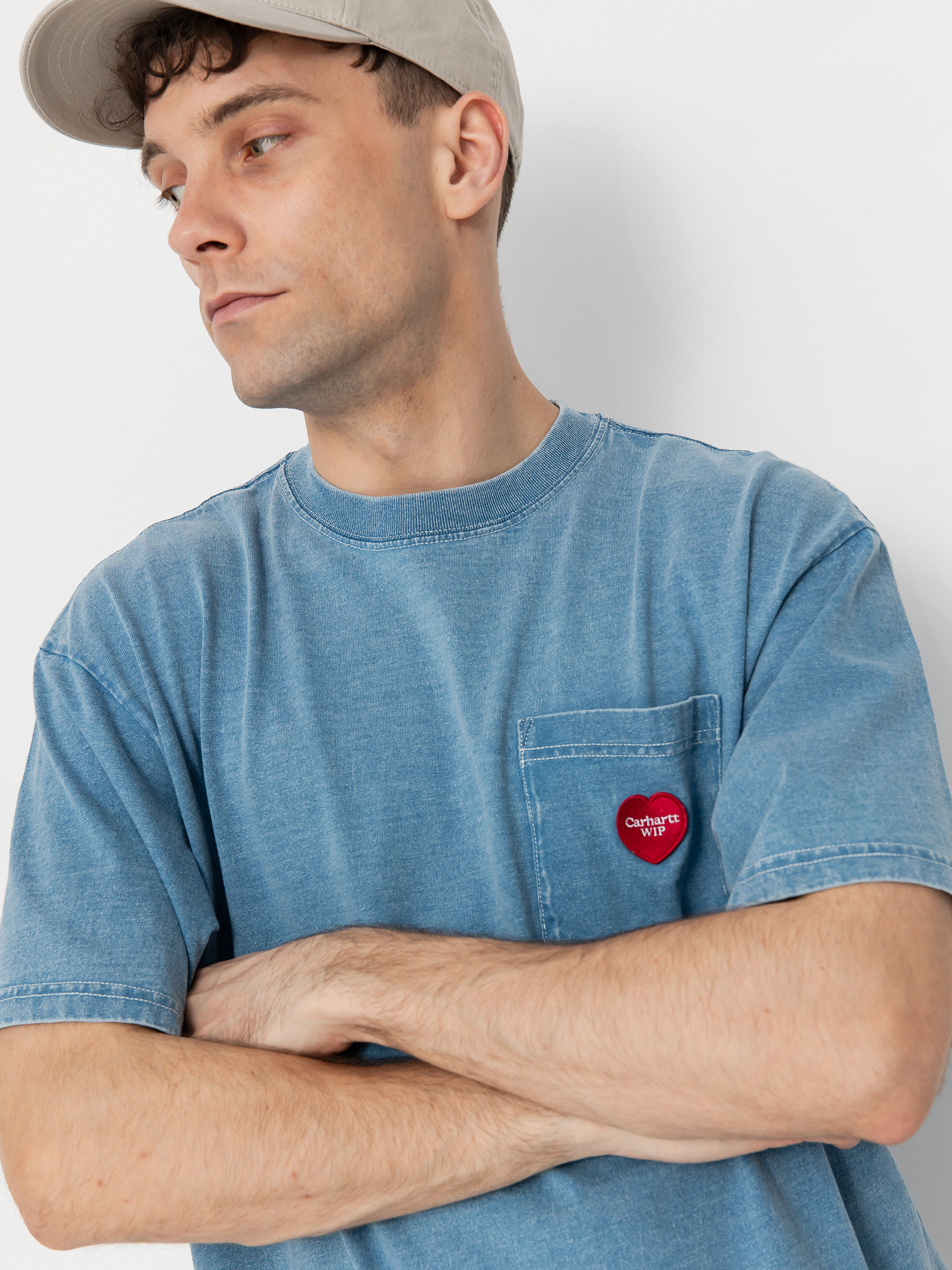 Carhartt WIP T-Shirt Ingo Pocket (light blue)
