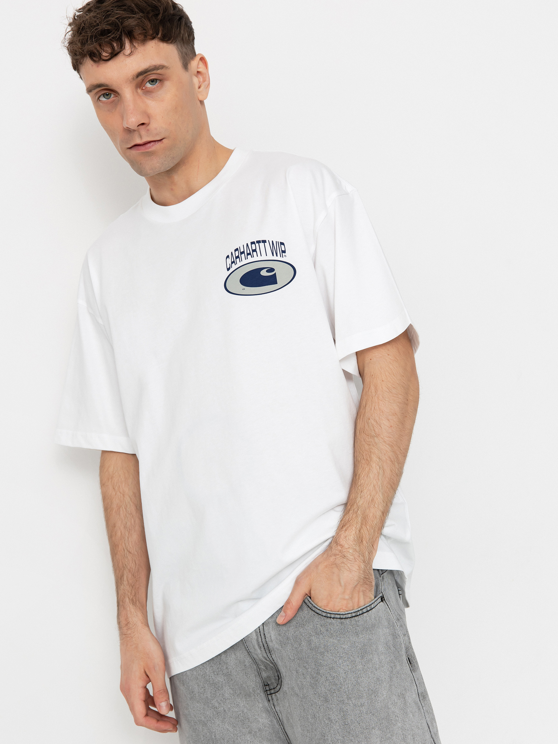 【関税送料込み】Carhartt WIP Circle Logo White T-Shirt Carhartt WIP S/S Pocket Heart T-Shirt, White / Black
