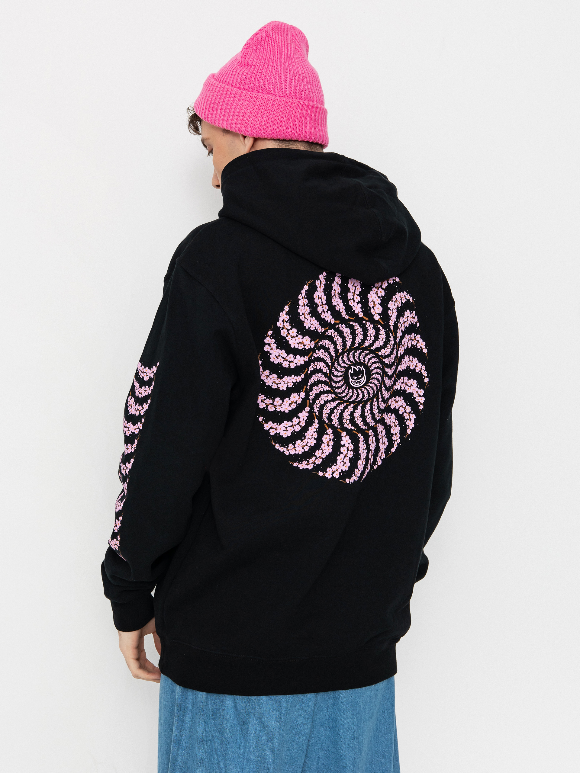 Spitfire Hoodie Cherry Bloosom HD (black)