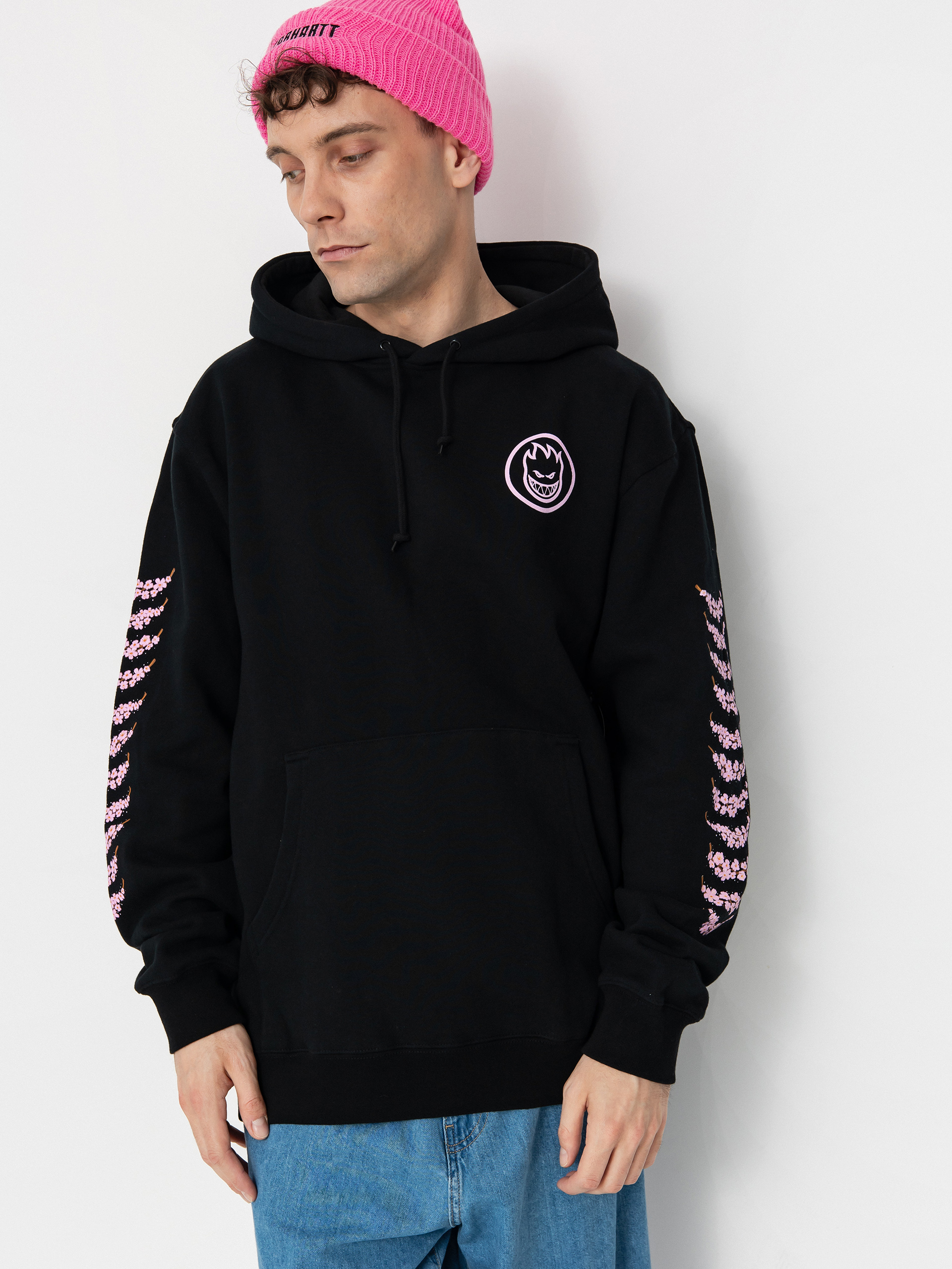 Spitfire Hoodie Cherry Bloosom HD (black)