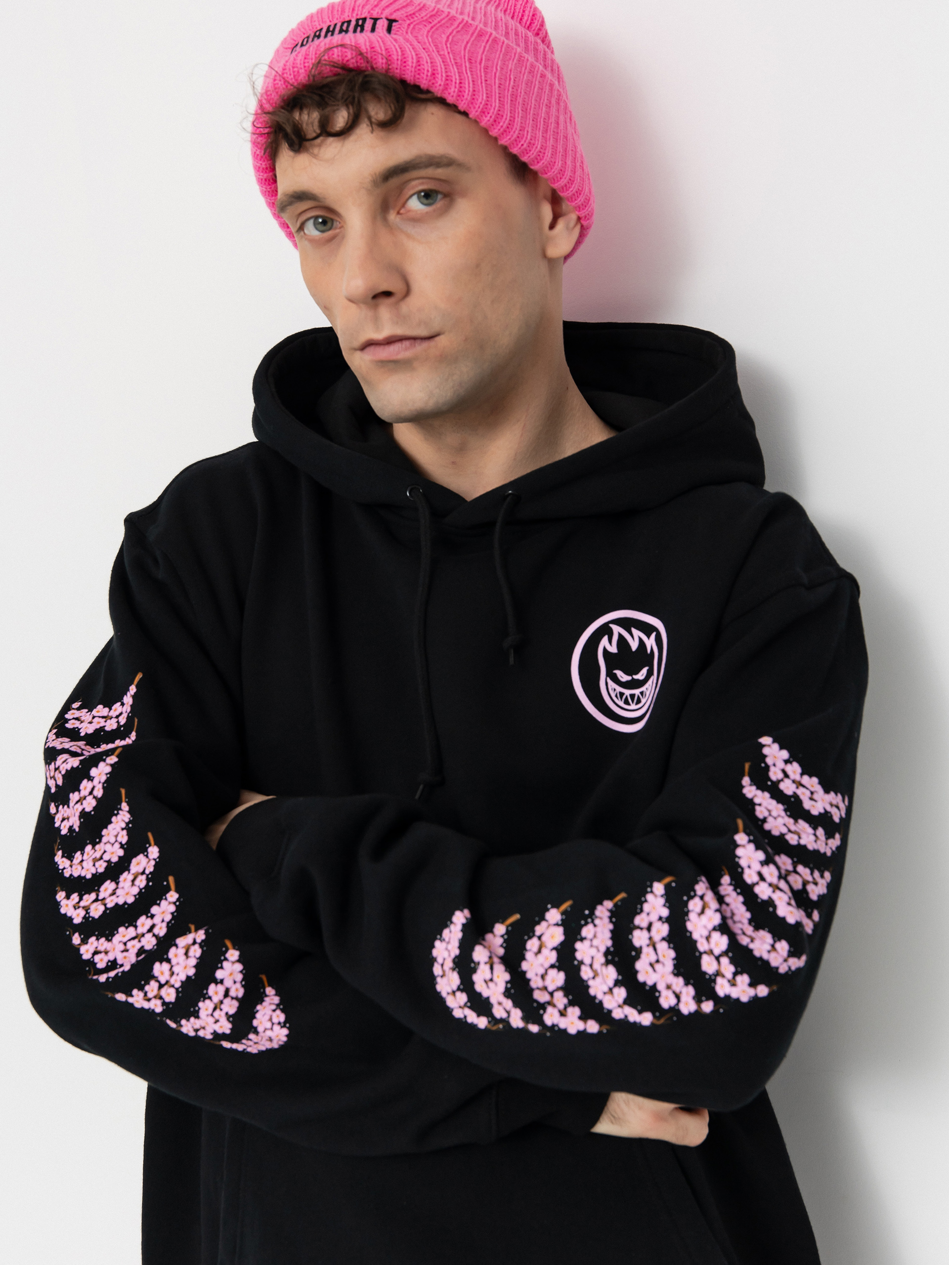 Spitfire Hoodie Cherry Bloosom HD (black)