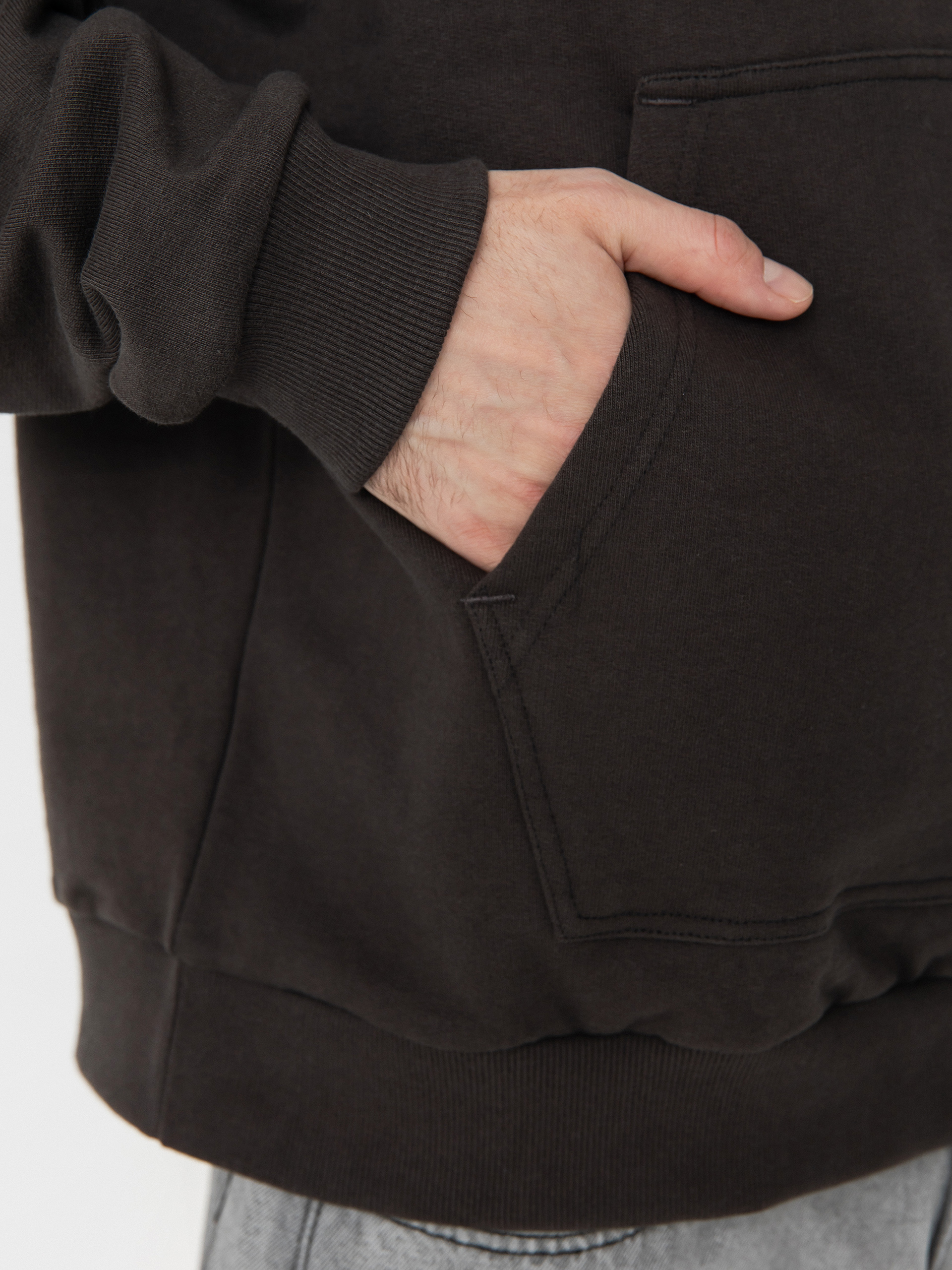 Brixton Embroidered Heavy Weight HD Hoodie (washed black)