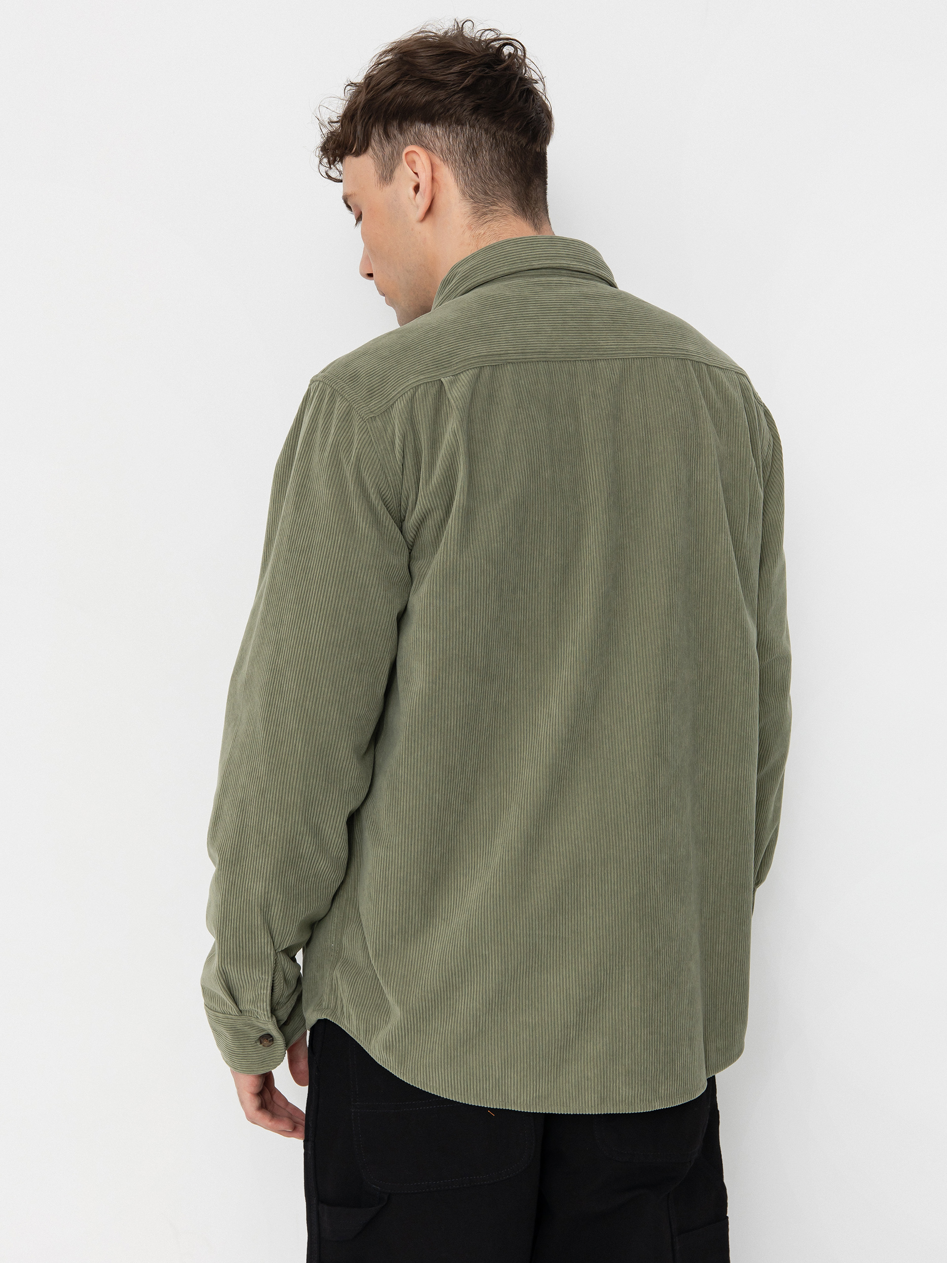 Brixton The Field Corduroy Overshirt Hemd (military olive)