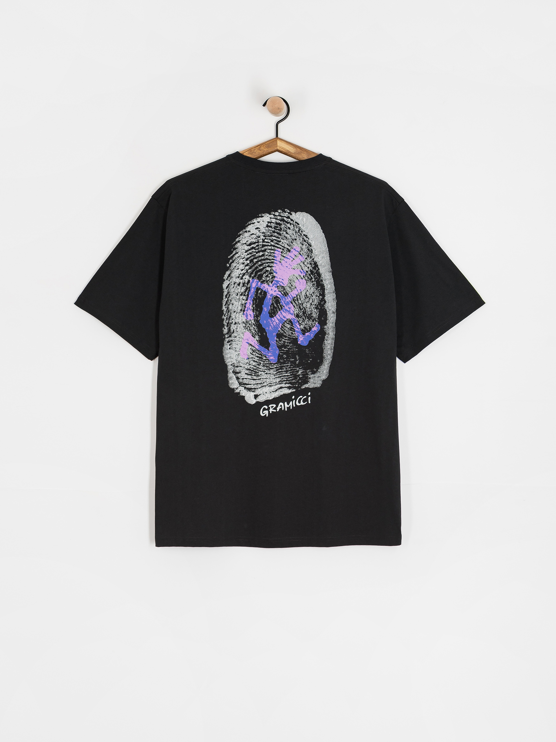 THUMB Tシャツ Gramicci Thumbprint T-Shirt - black (vintage black)