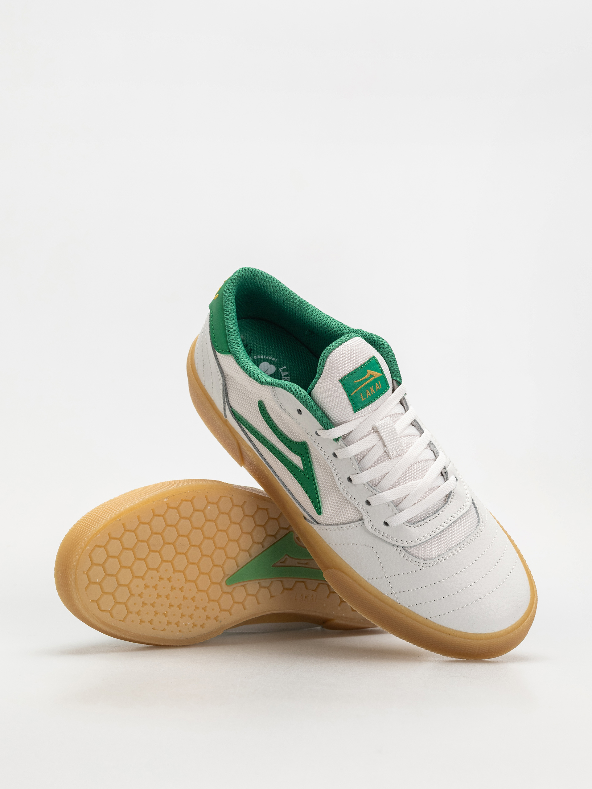 Lakai Cambridge Schuhe (white/green/leather)