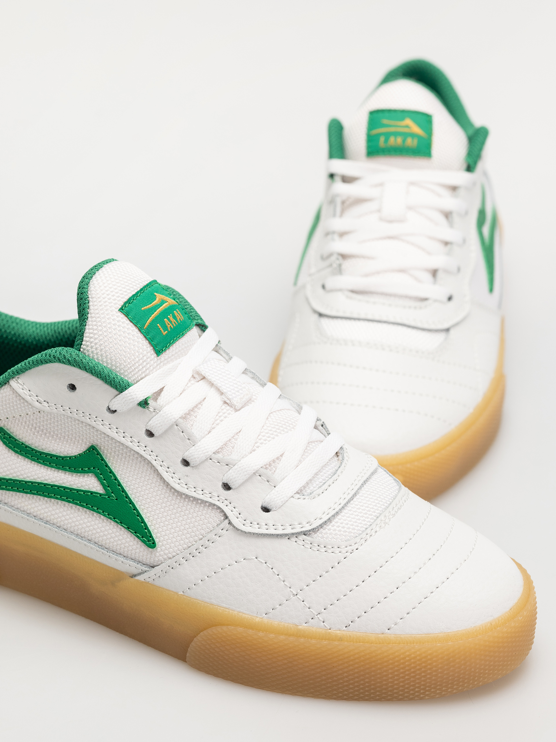 Lakai Cambridge Shoes (white/green/leather)