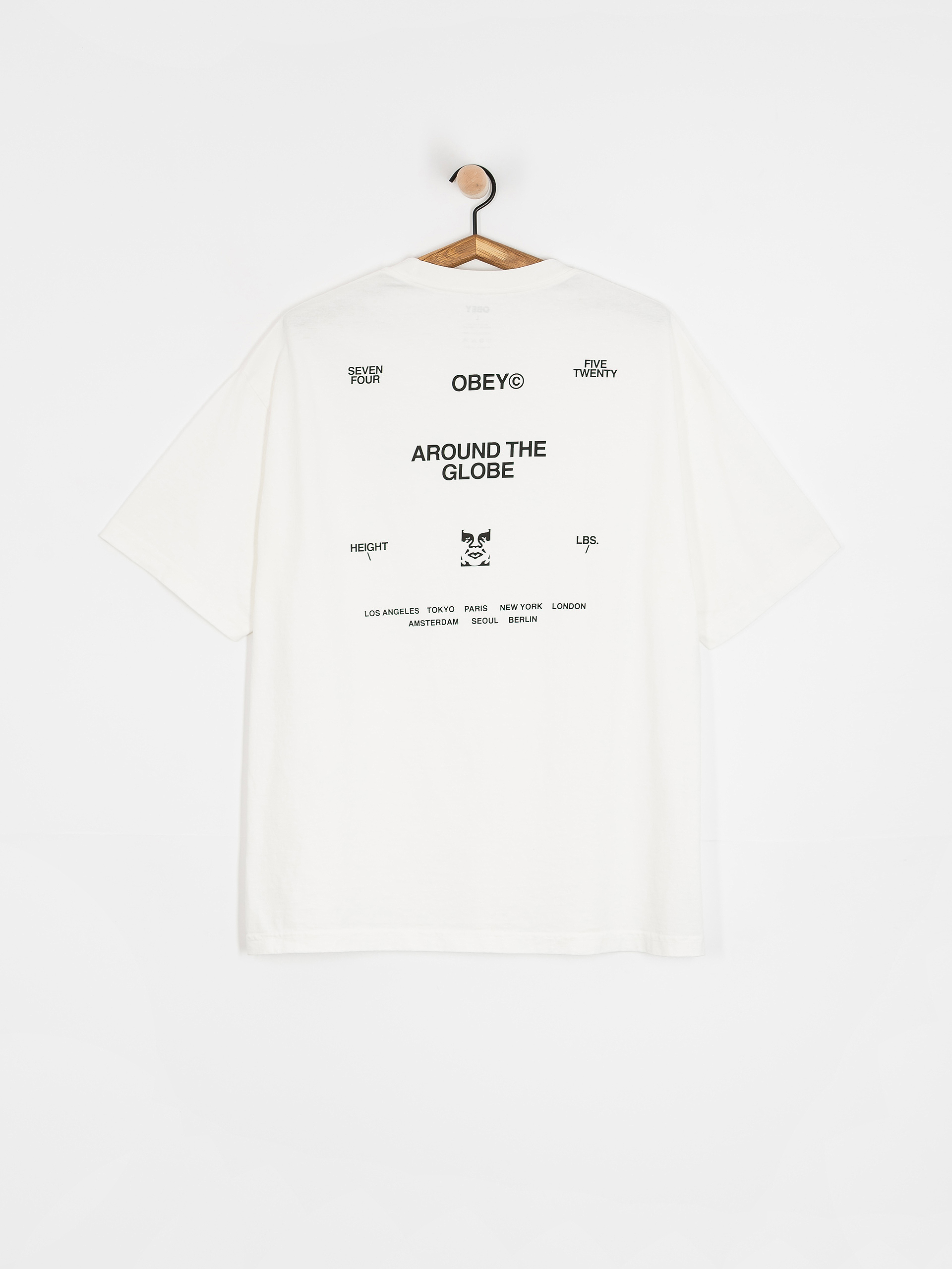 OBEY T-Shirt Around The Globe (pigment vintage white)