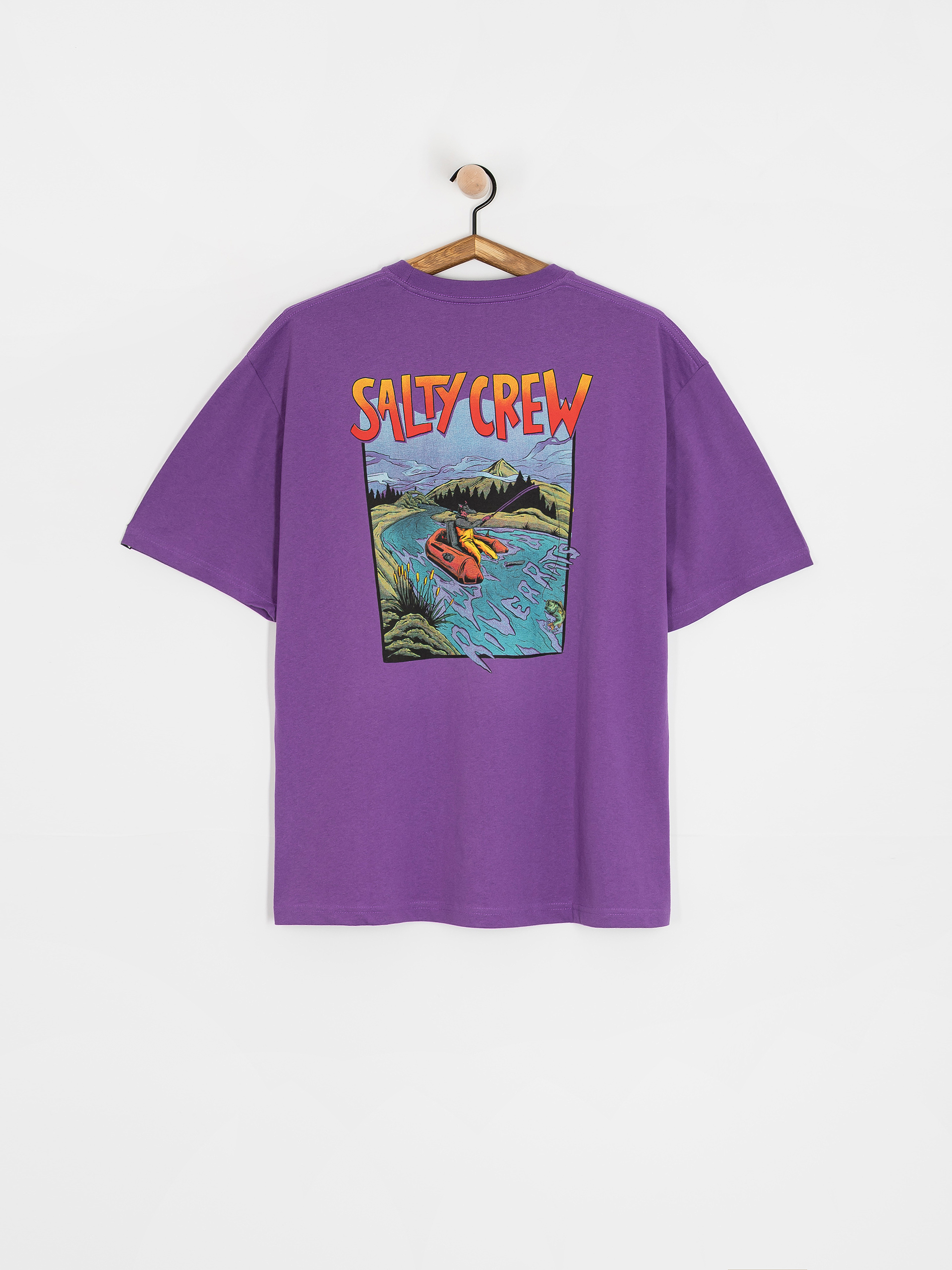 Salty Crew T-Shirt River Rats (purple heart)
