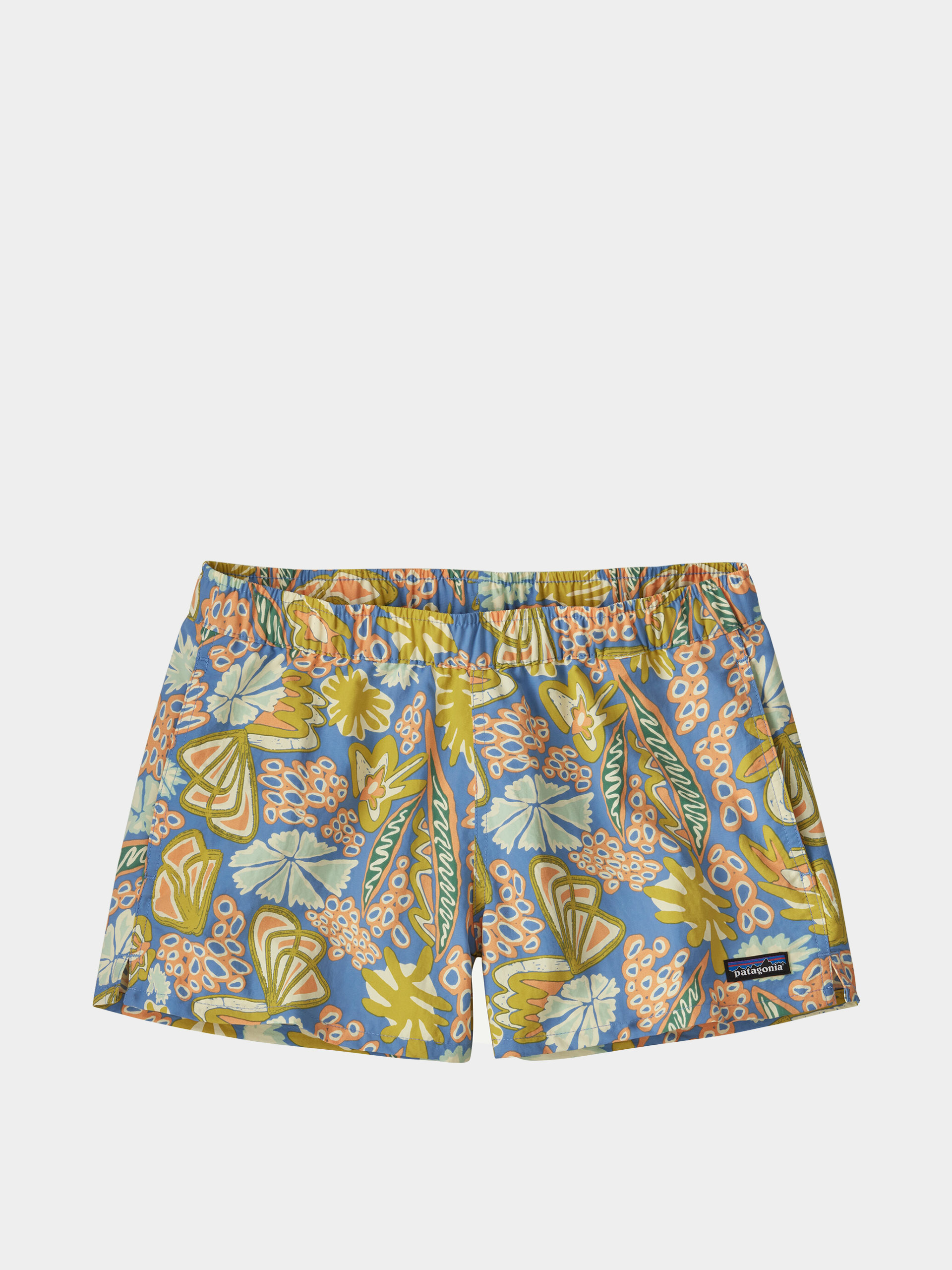 Patagonia Shorts Barely Baggies 2 1/2 in Wmn (flourish/abundant blue)
