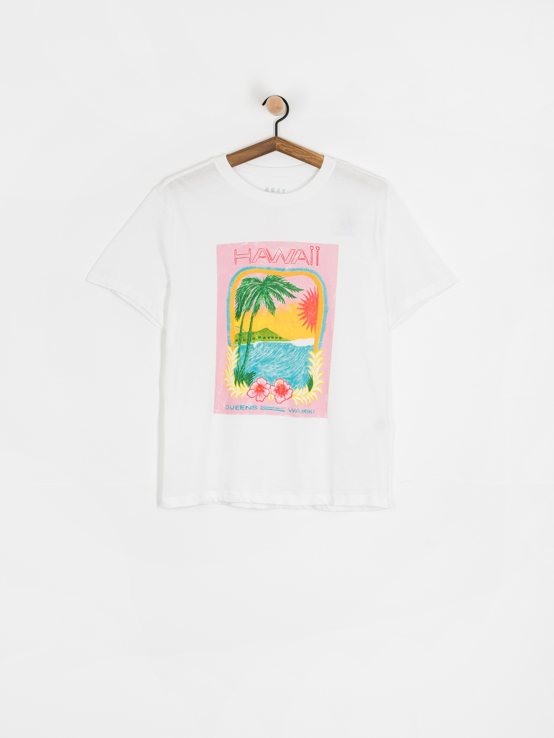 Roxy Atlas Hangloose T-shirt Wmn (bright white hawaii)