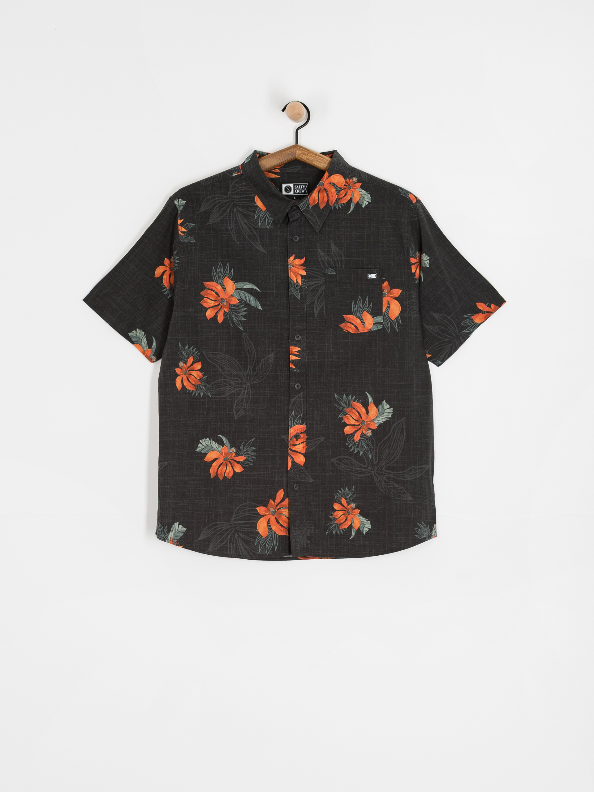 Salty Crew Shirt Bloomin (black)