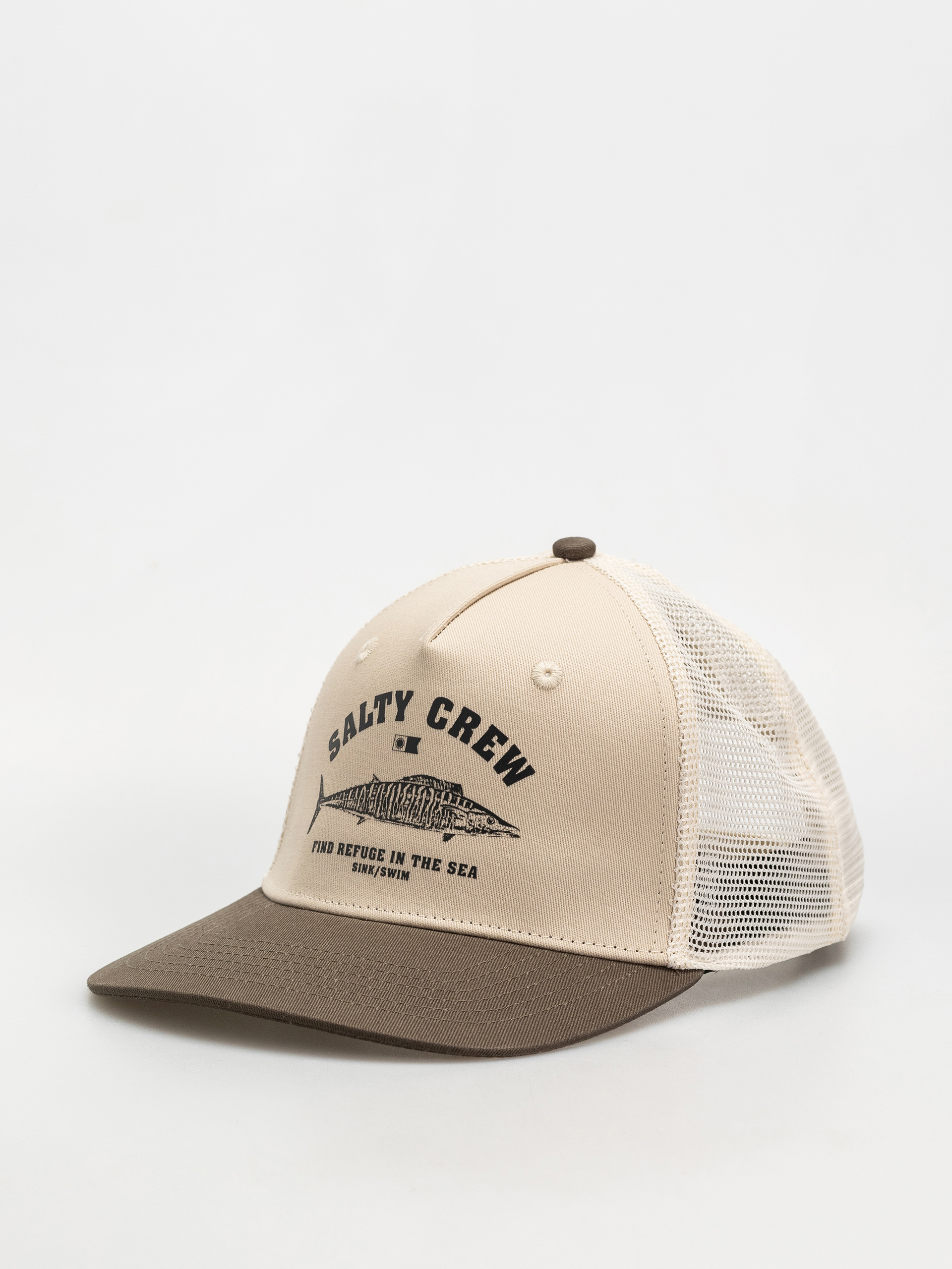 Salty Crew Wahoo Stamp Cap (oyster olive)