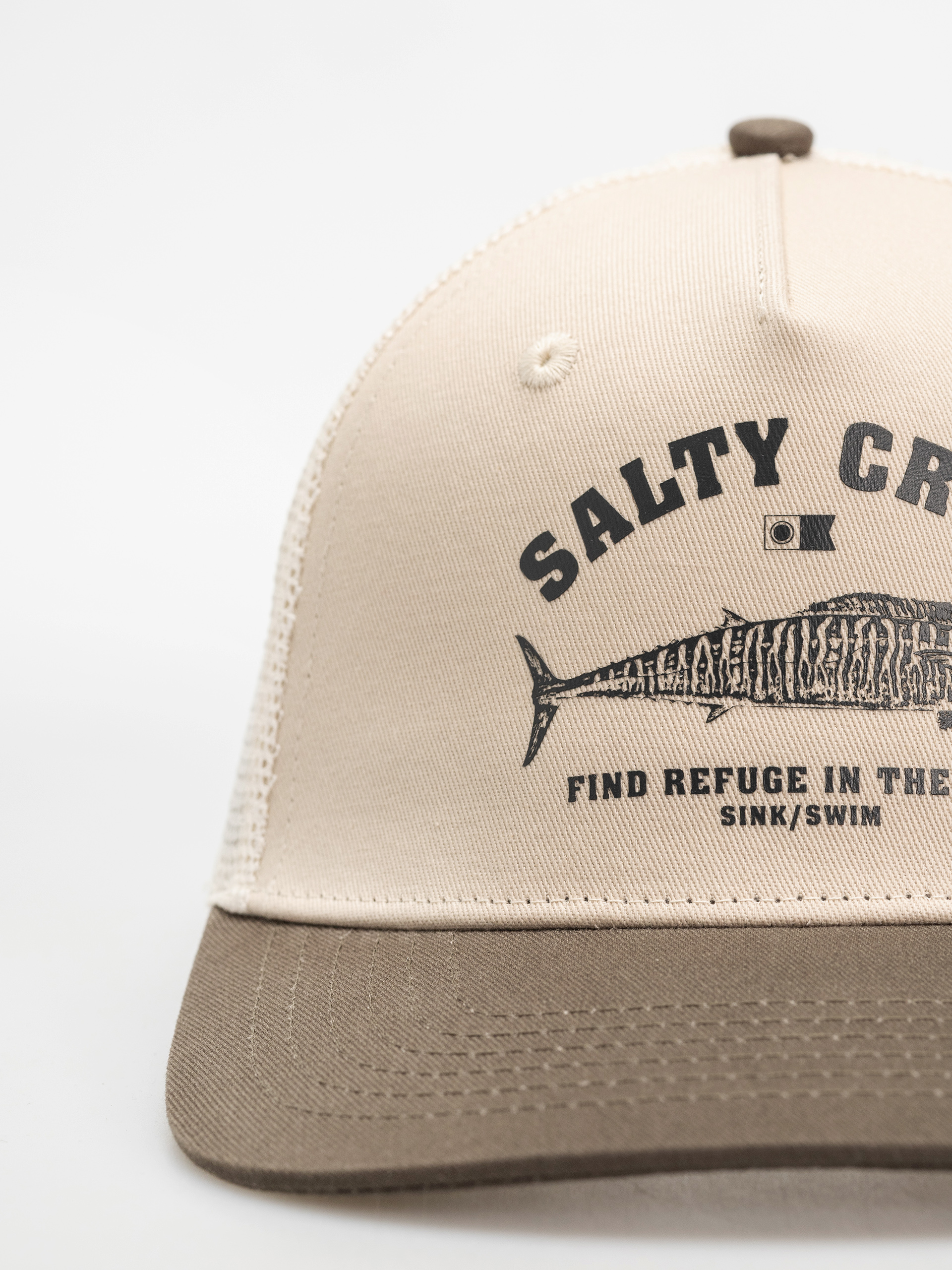 Salty Crew Wahoo Stamp Cap (oyster olive)