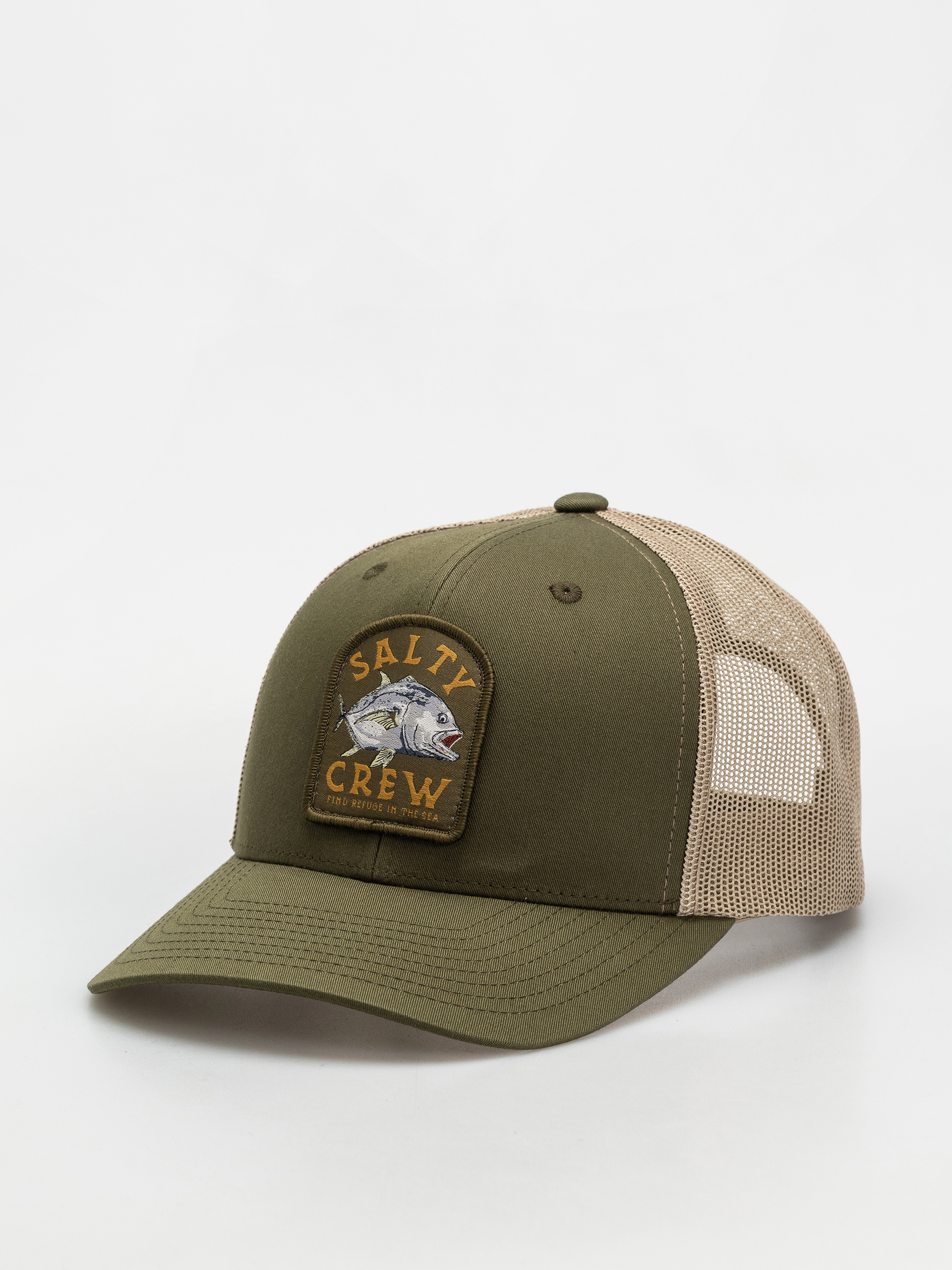 Salty Crew Bruce Moss/Khaki Retro Trucker Salty Crew Bruce Moss/Khaki Retro Trucker