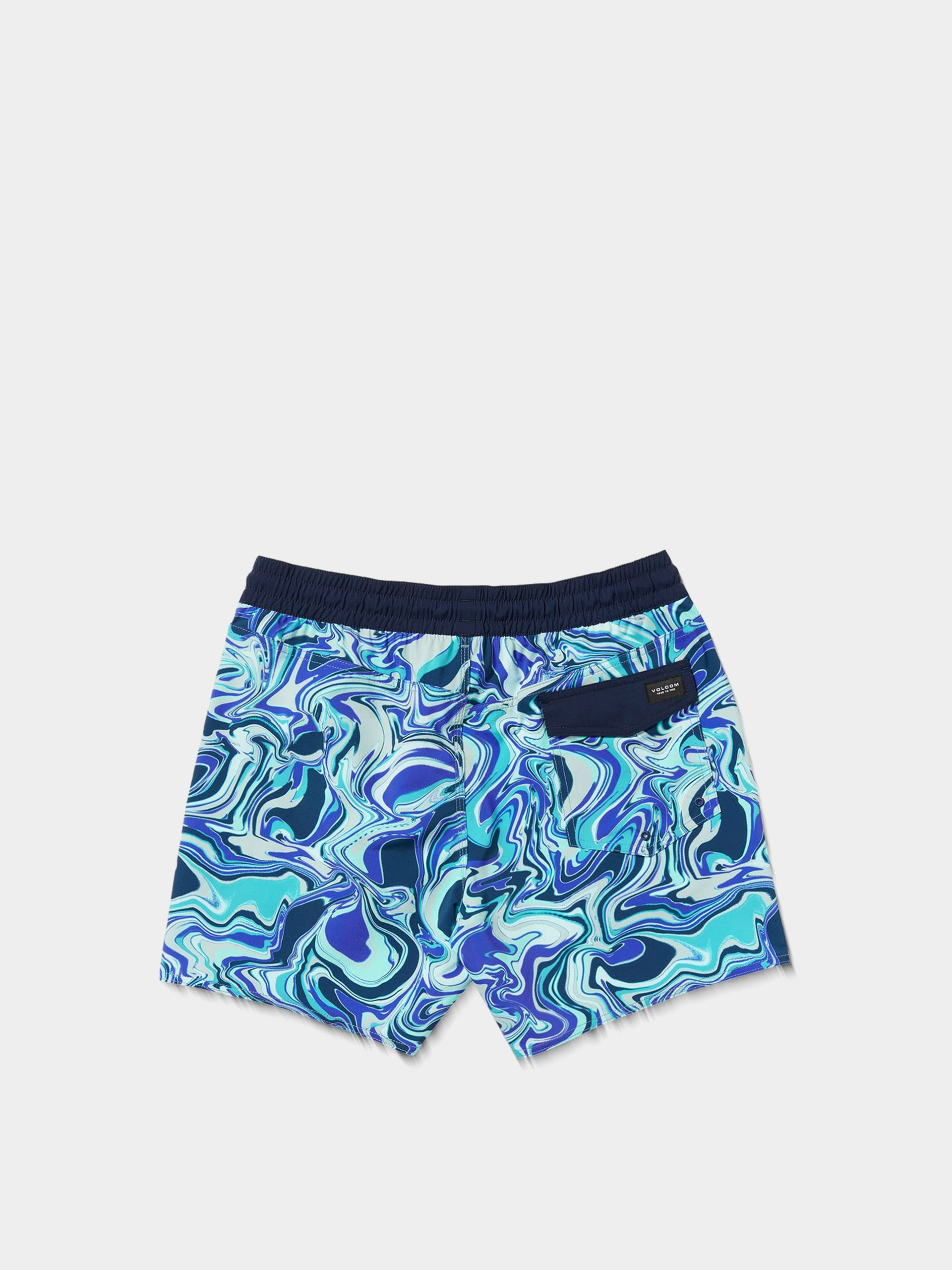 Volcom Lido Print Trunk 16 Shorts (navy)
