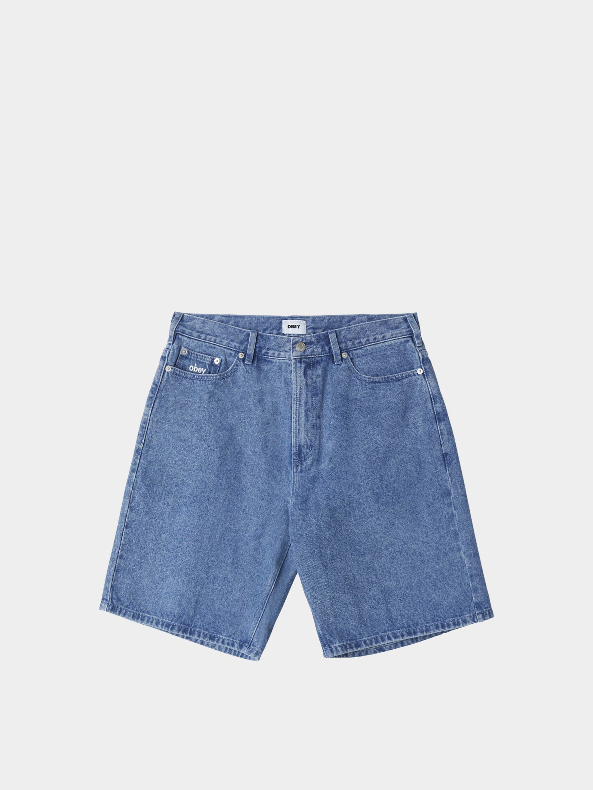 OBEY Bigwig Baggy Denim Shorts - blue (light indigo)