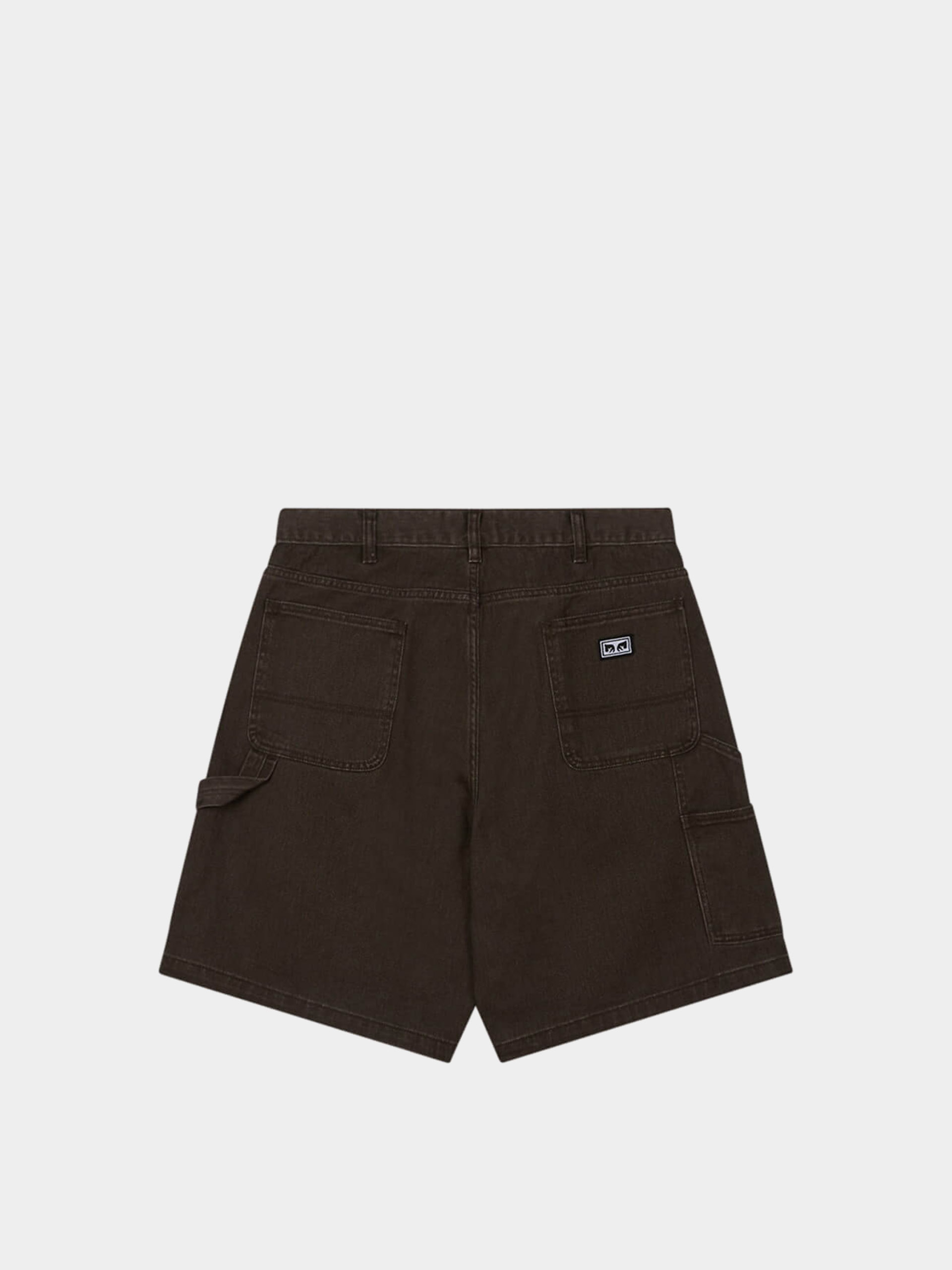 OBEY Bigwig Denim Carpenter Shorts - brown (wren faded wash)