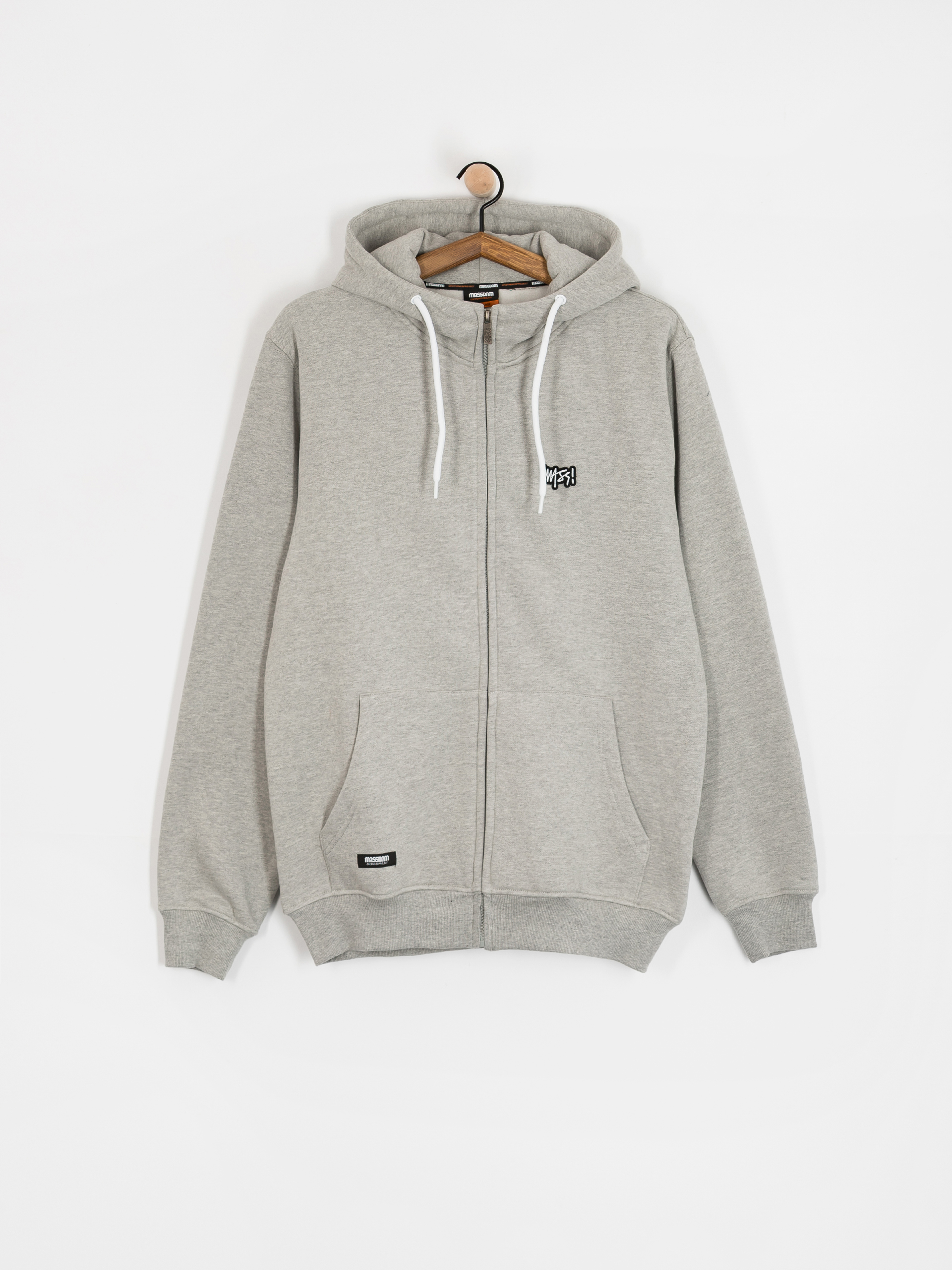 MassDnm Signature Patch ZHD Hoodie (lt heather grey)