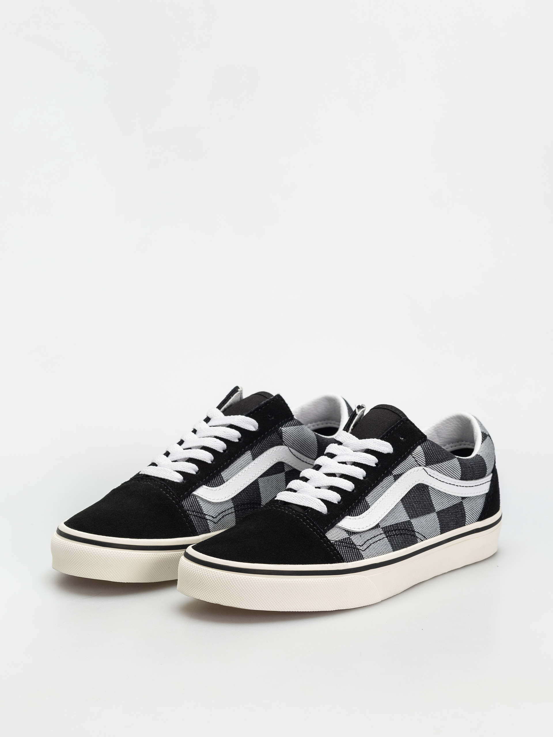 Vans Old Skool Shoes (mono checkerboard black)