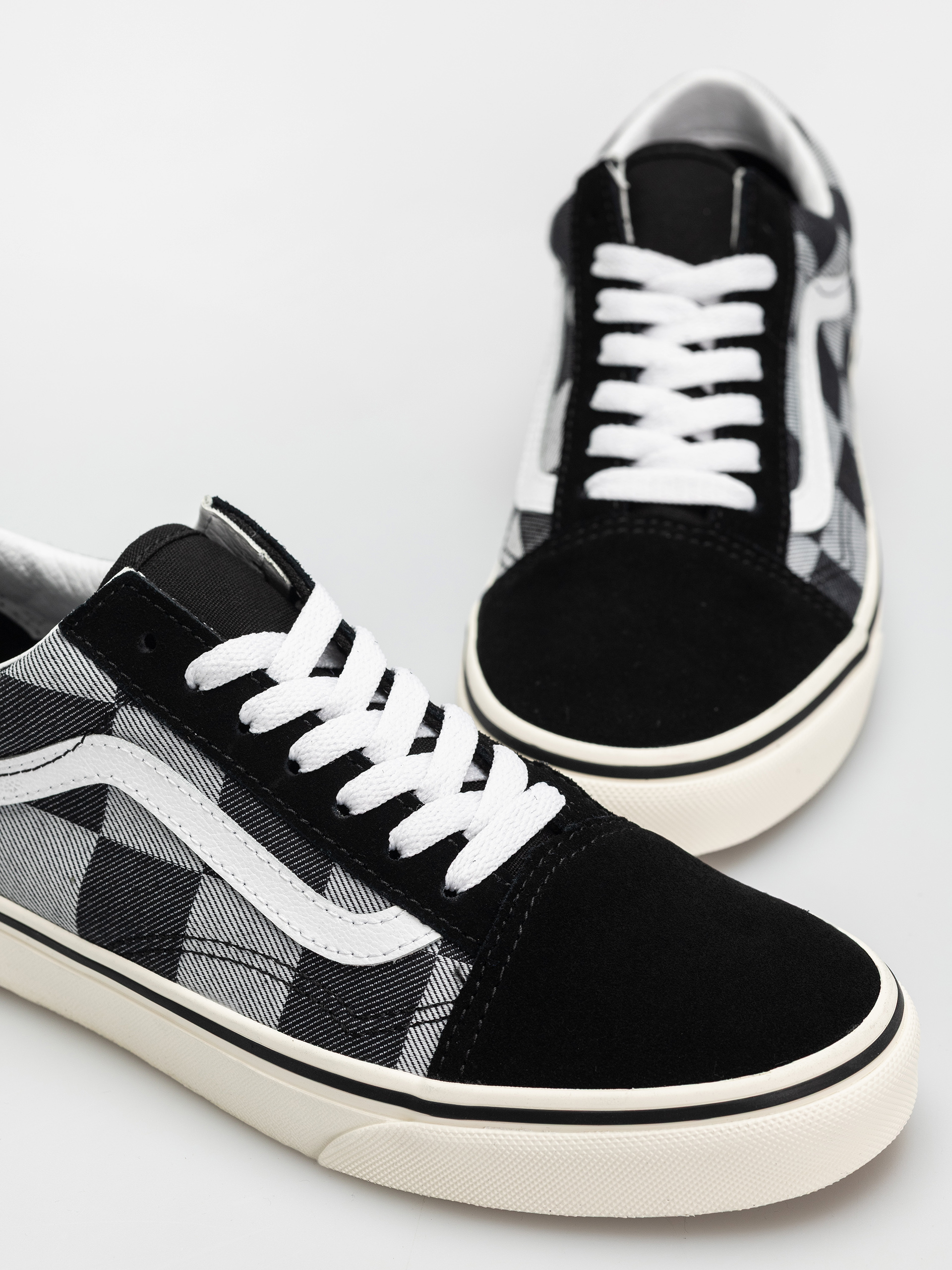 Vans Old Skool Shoes (mono checkerboard black)