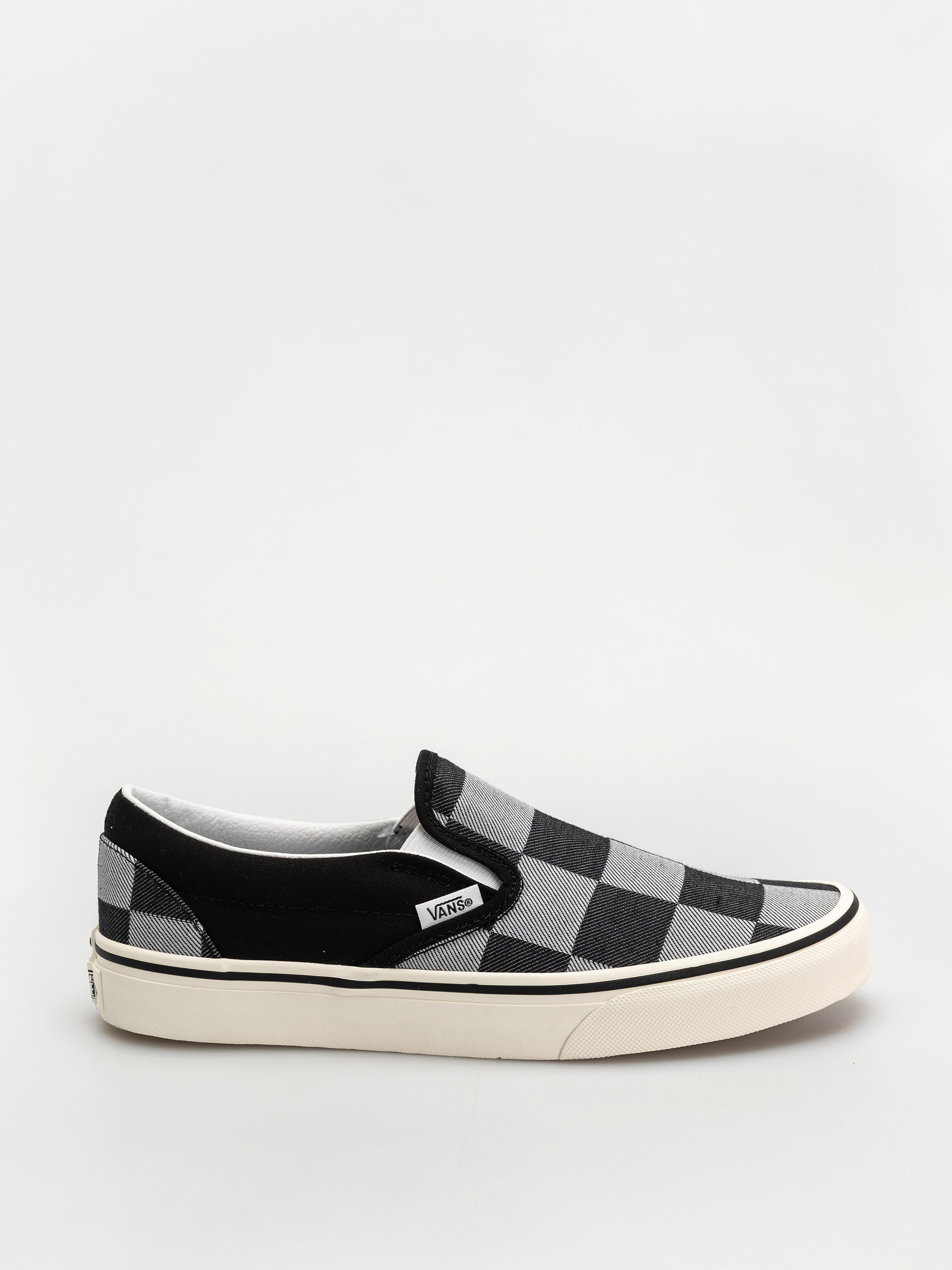 Vans Classic Slip On Shoes (mono checkerboard black)