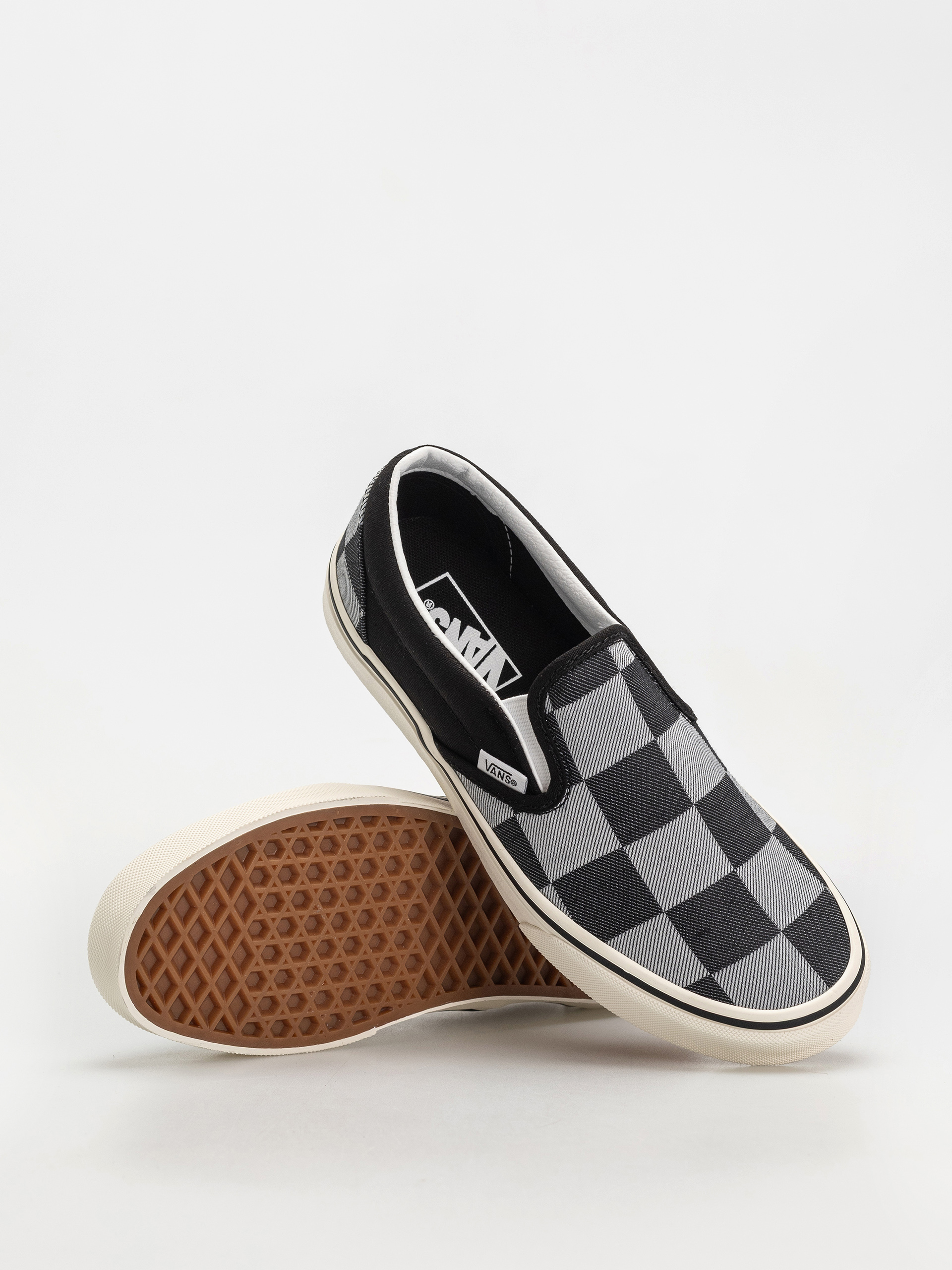 Vans Classic Slip On Schuhe (mono checkerboard black)