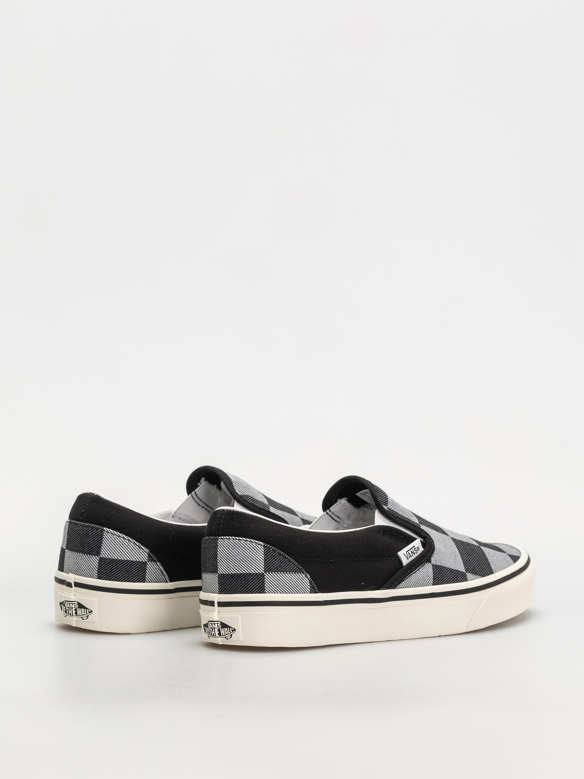 Vans Classic Slip On Shoes (mono checkerboard black)