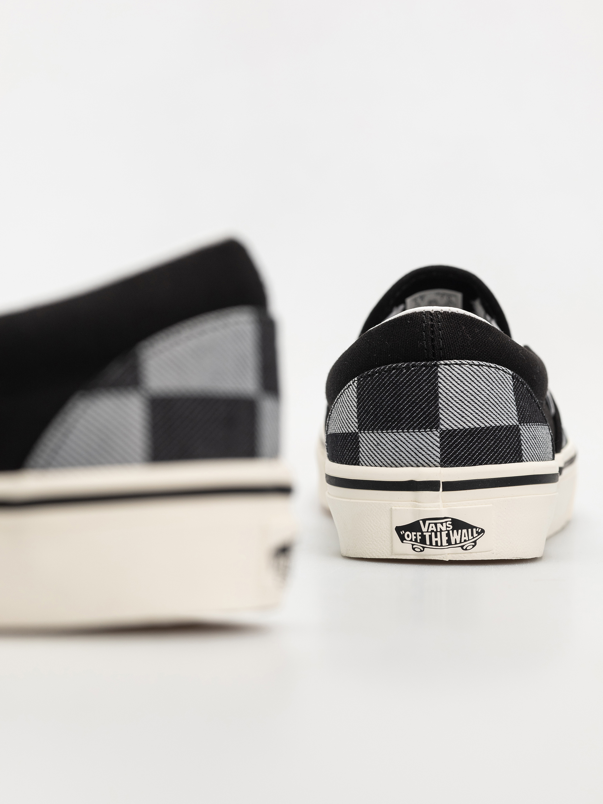 Vans Classic Slip On Shoes (mono checkerboard black)