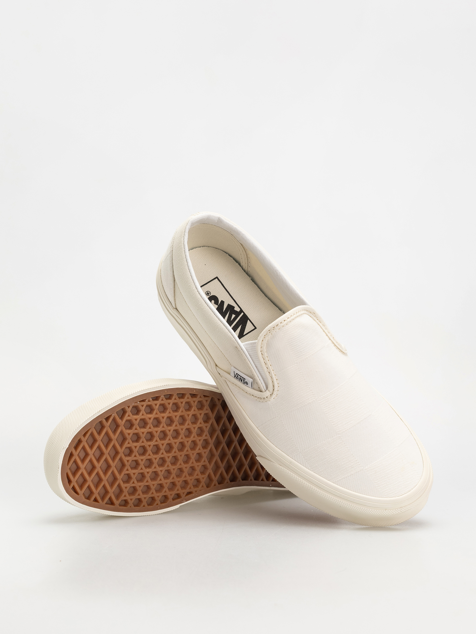 Vans Classic Slip On Schuhe (mono checkerboard white)