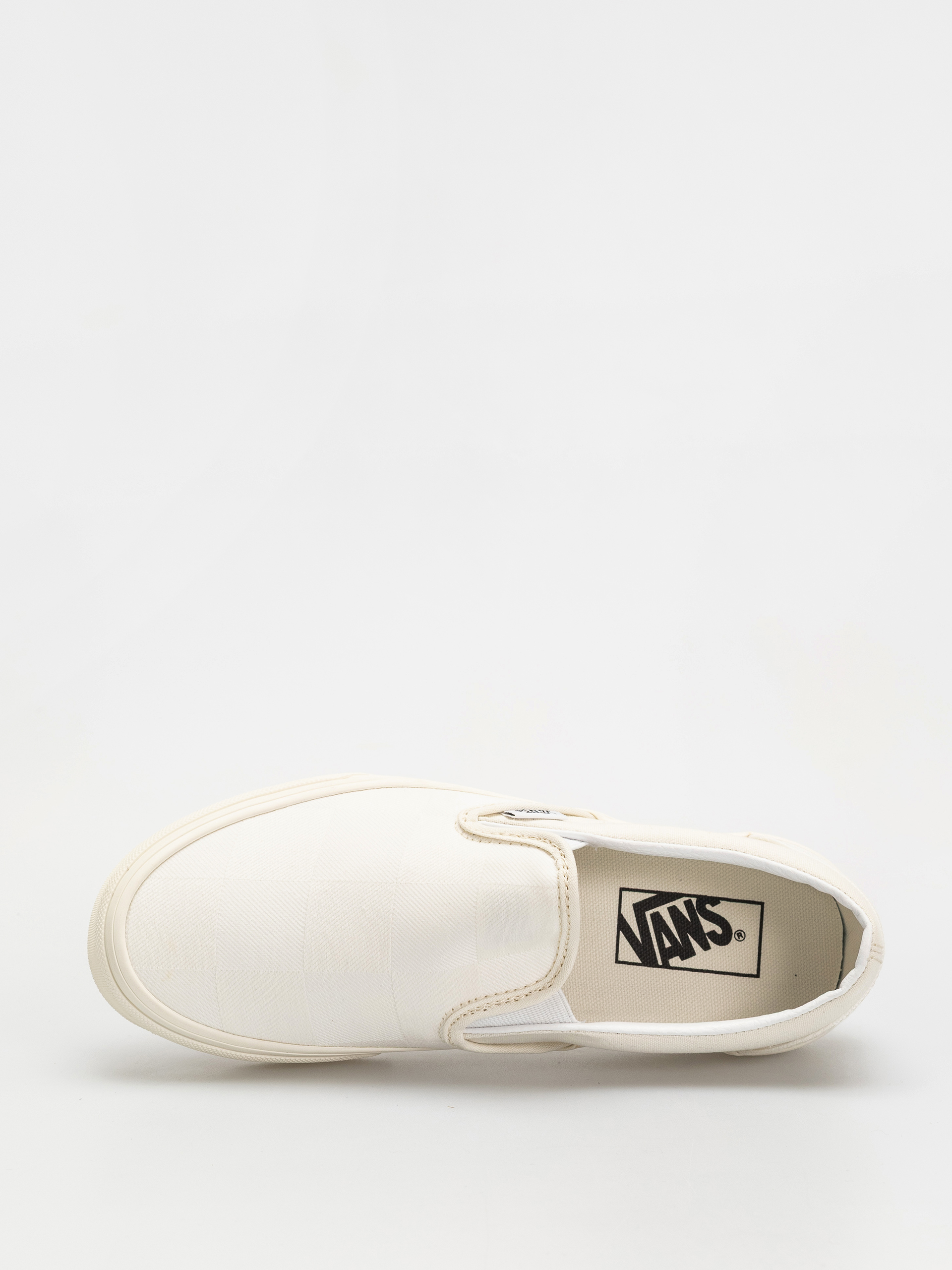 Vans Classic Slip On Shoes (mono checkerboard white)