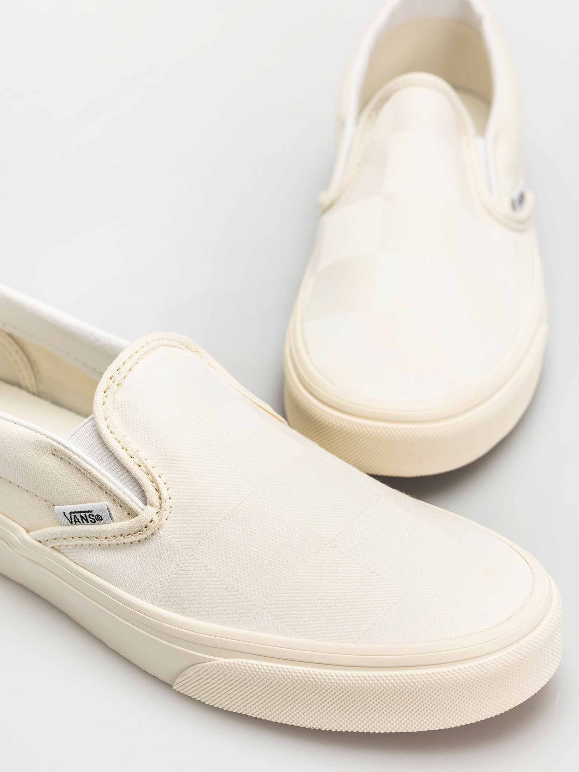 Vans Classic Slip On Schuhe (mono checkerboard white)